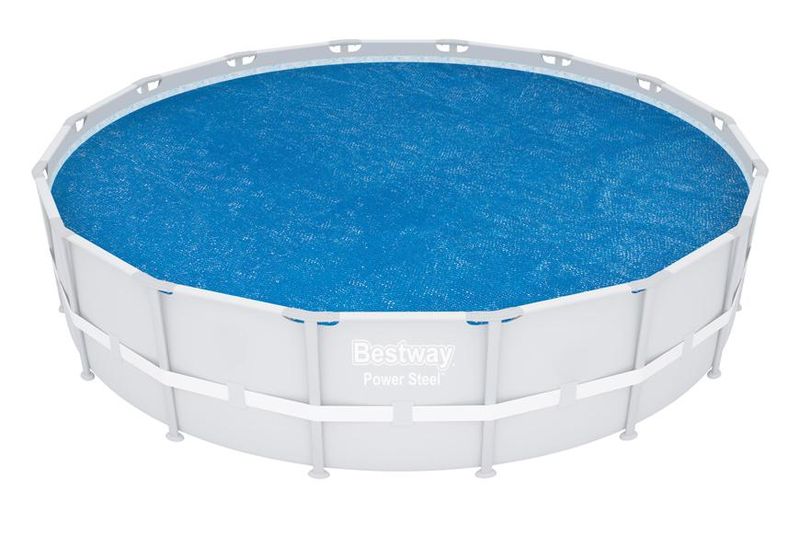 Prelată solară pentru piscină Bestway FlowClear 462 cm, albastră