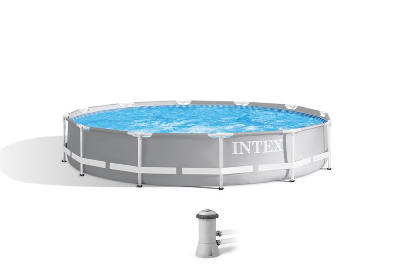 Piscină supraterană Intex Prism Frame Premium 366x76 cm cu filtru