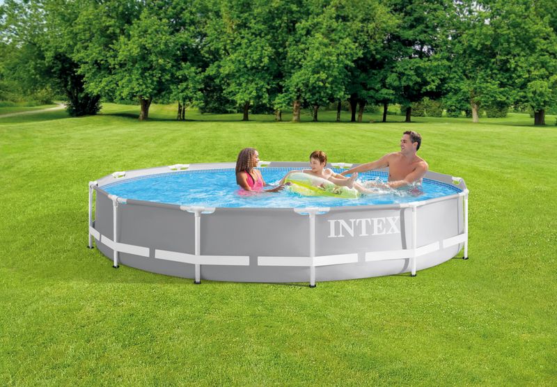 Piscină supraterană Intex Prism Frame Premium 366x76 cm cu filtru