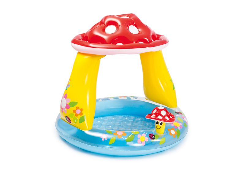 Piscină gonflabilă pentru copii Intex Mushroom cu acoperiș, 102x89 cm