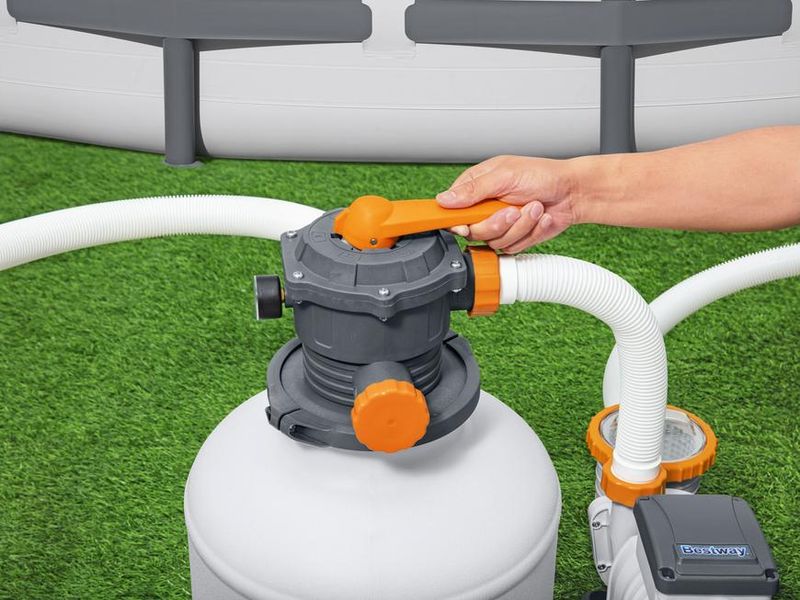 Filtru cu nisip Bestway Flowclear pentru piscină, 11355 l/h, ChemConnect