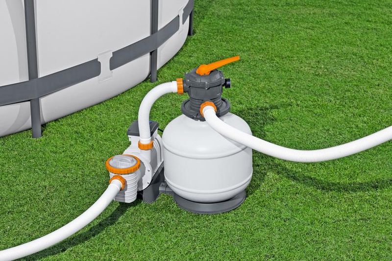 Filtru cu nisip Bestway Flowclear pentru piscină, 11355 l/h, ChemConnect