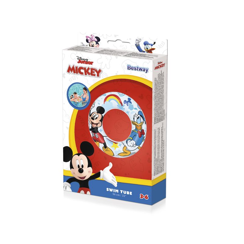 Colac gonflabil pentru copii Bestway Mickey&Friends, 56 cm