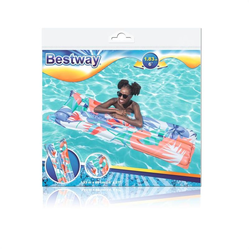 Saltea gonflabilă Bestway Fashion Floating Mat, cu pernă, 183x69 cm
