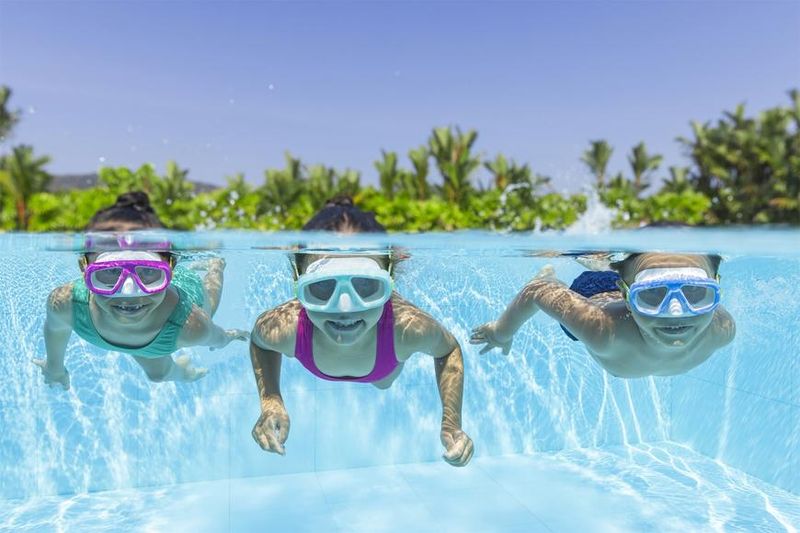 Ochelari de inot si scufundare copii Bestway Lil Caymen, UV