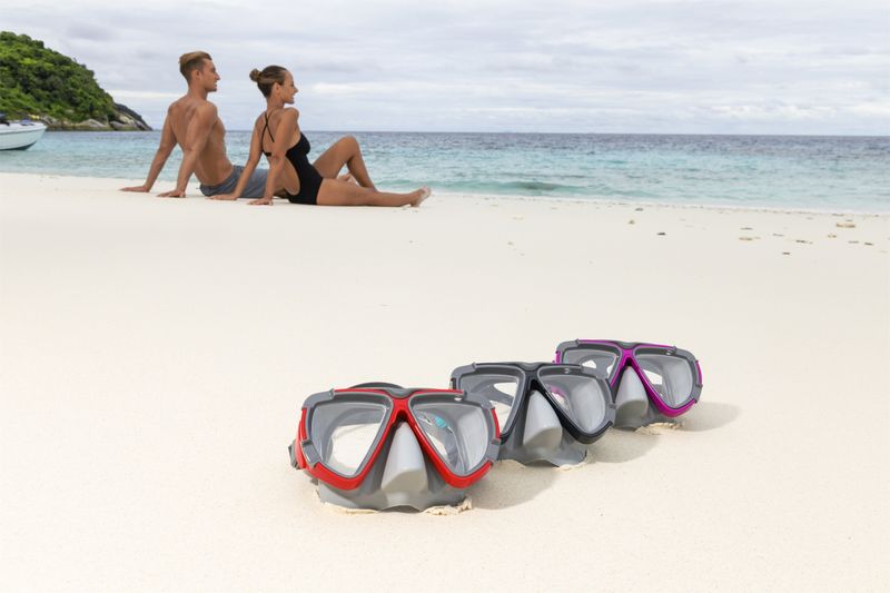 Masca de inot si snorkeling Bestway Dominator, sticla securizata, 14+