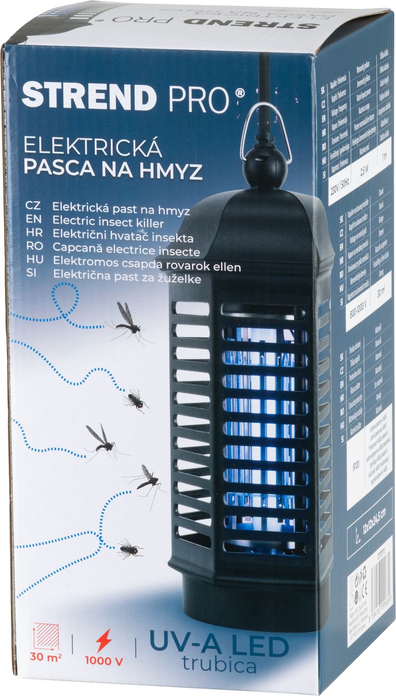 Lampa electrica antiinsecte Strend Pro Smart pentru priza, 30 mp