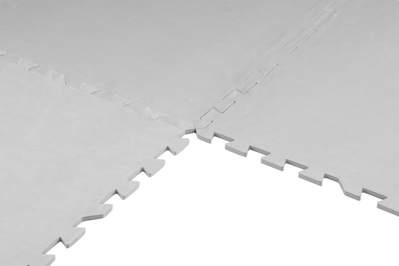 Set 9 placi EVA pentru piscina 50x50x0,8 cm, gri, STRONG