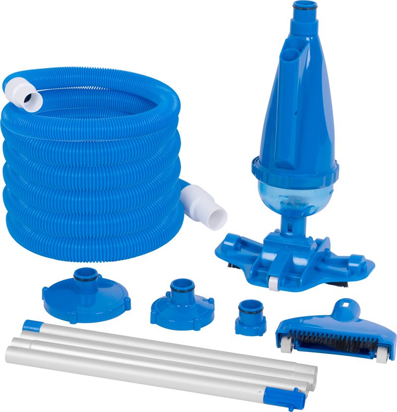 Kit pentru intretinere piscina Strend Pro Pool, 5 piese, cu aspirator