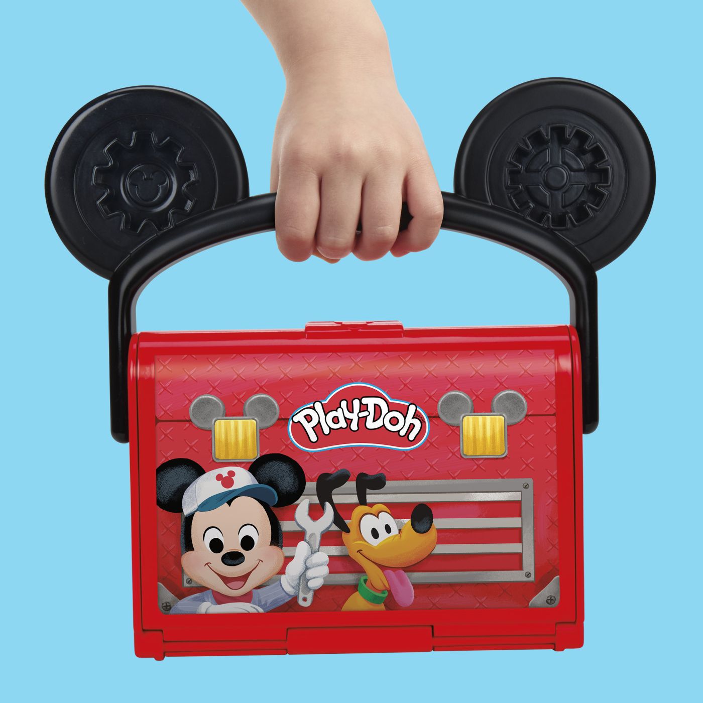 Set Play-Doh Disney Jr Mickey Mouse Garaj Portabil cu Plastilina