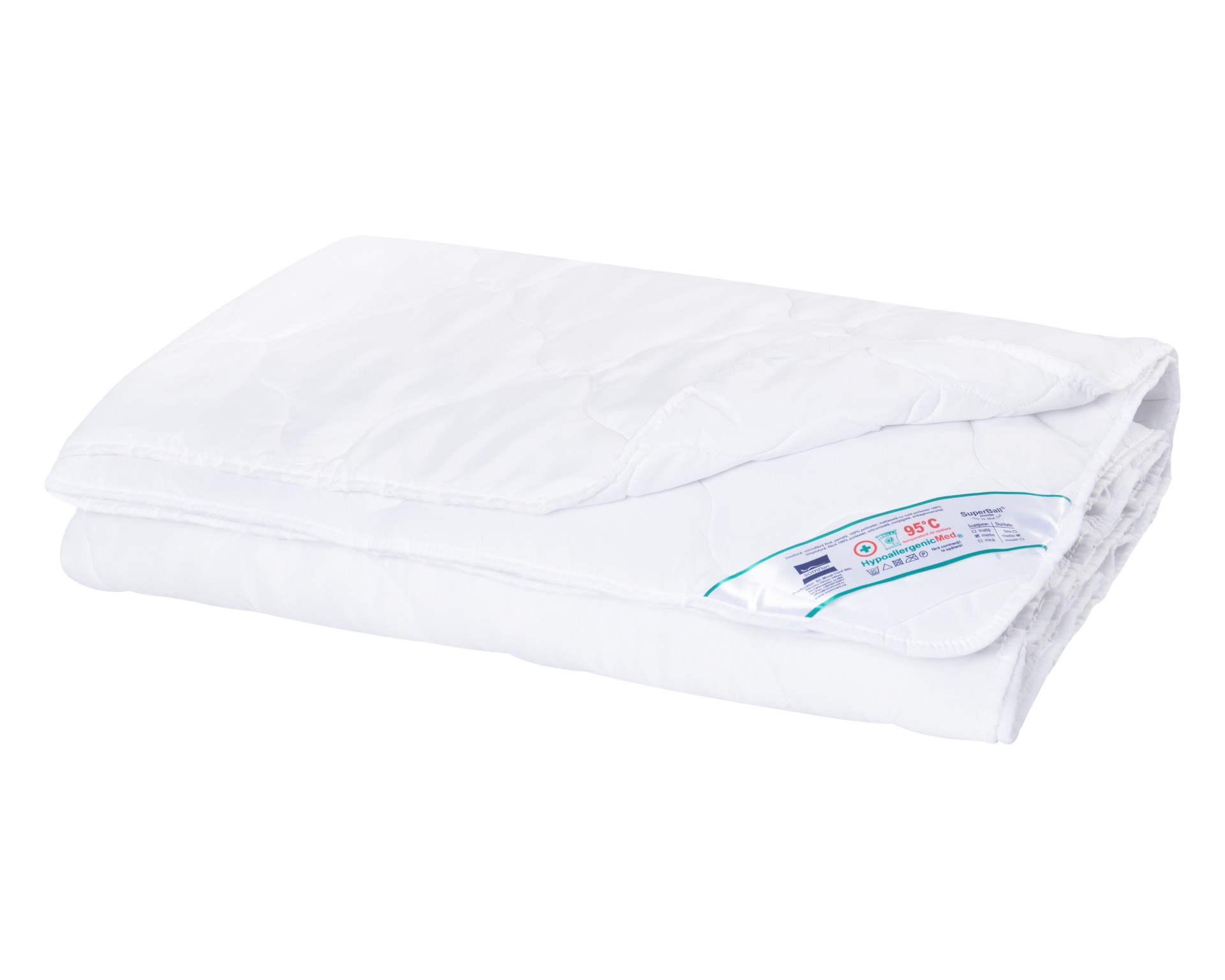 Pilota de vara Somnart HypoAllergenicMed, microfibra 140x200 cm, lavabila la 95°C