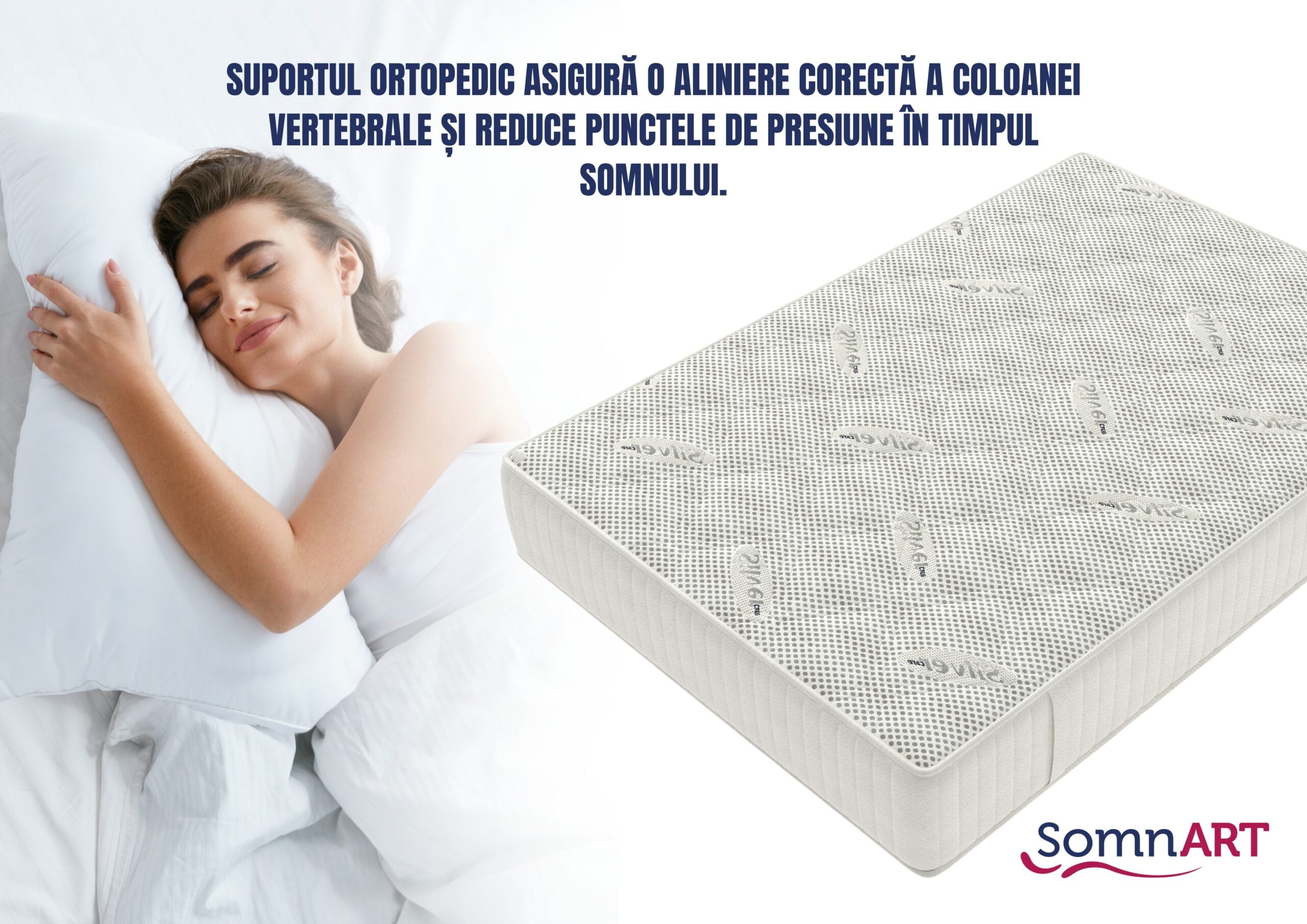 Saltea cu memorie Somnart Silver Relax 180x200 cm, 24 cm, fermitate medie