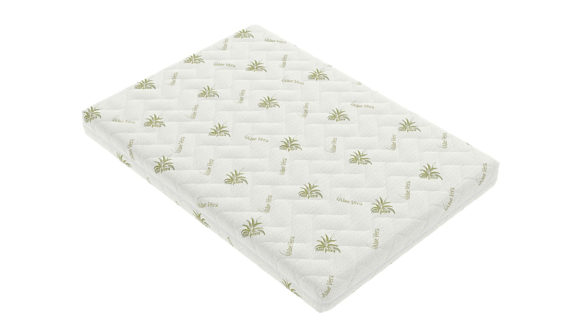 Saltea cu spumă poliuretanică Aloe Vera 100x200, 14 cm, fermitate medie