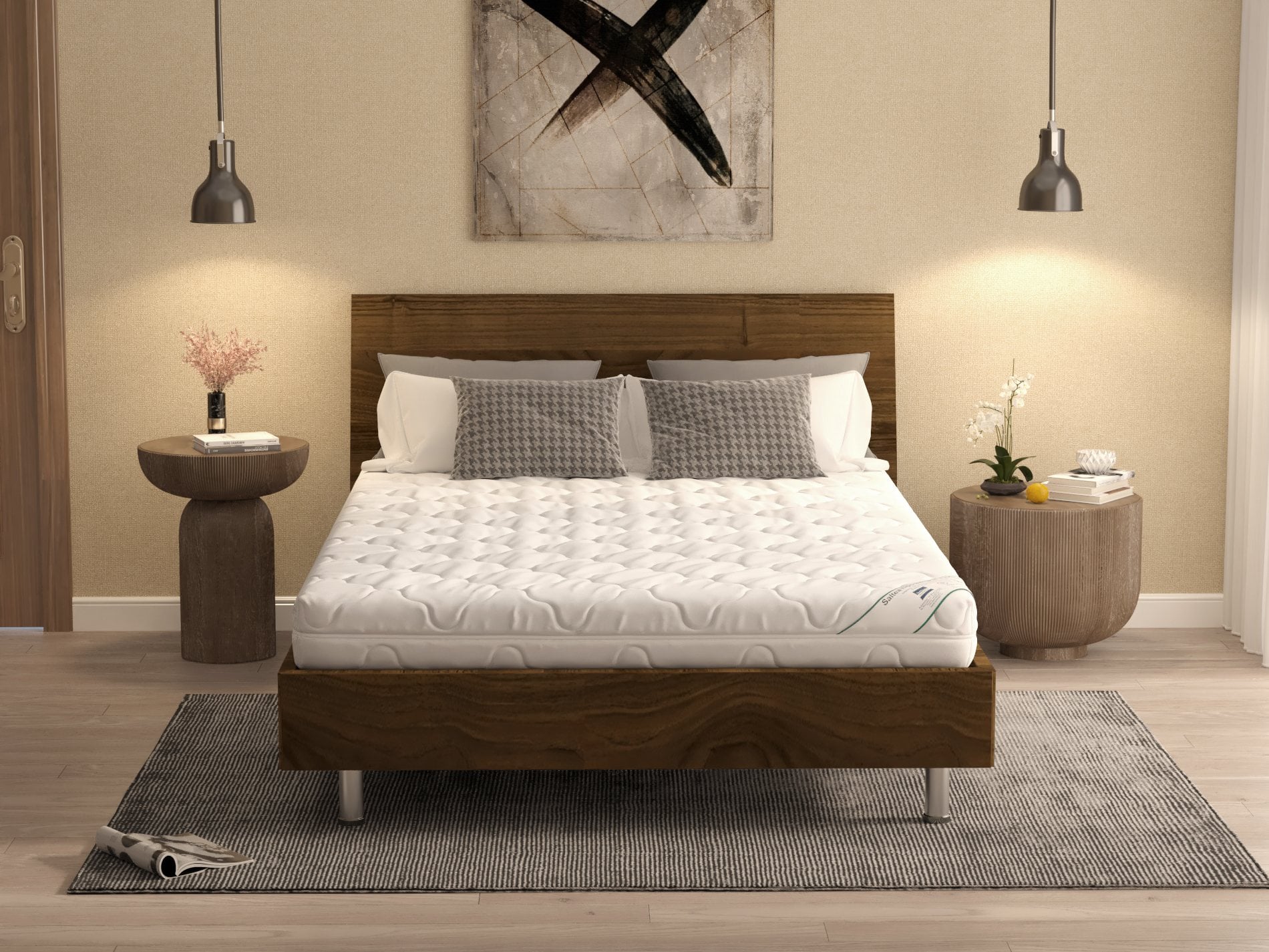 Saltea ortopedică Somnart HypoallergenicMed 180x190 cm, 16 cm, medie