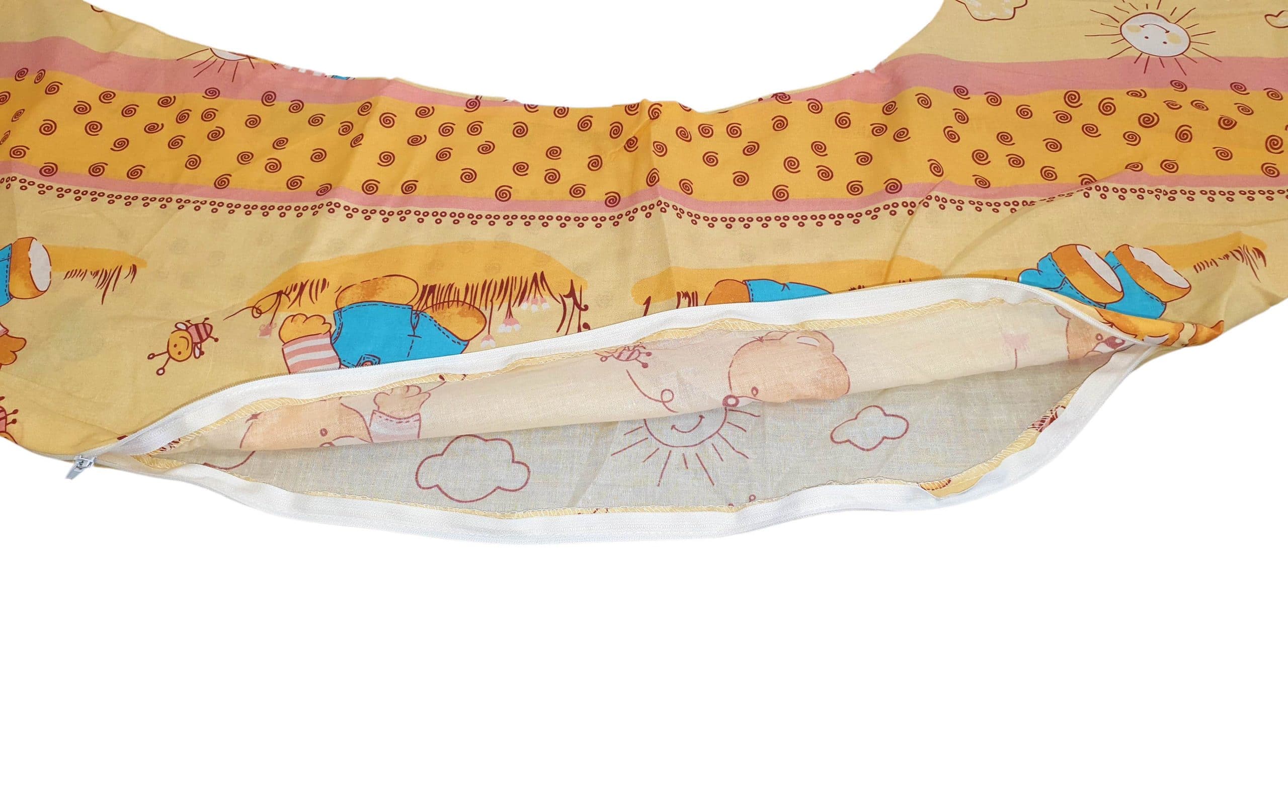 Husă suplimentară pentru pernă de corp laterală, 290x60 cm, Honey