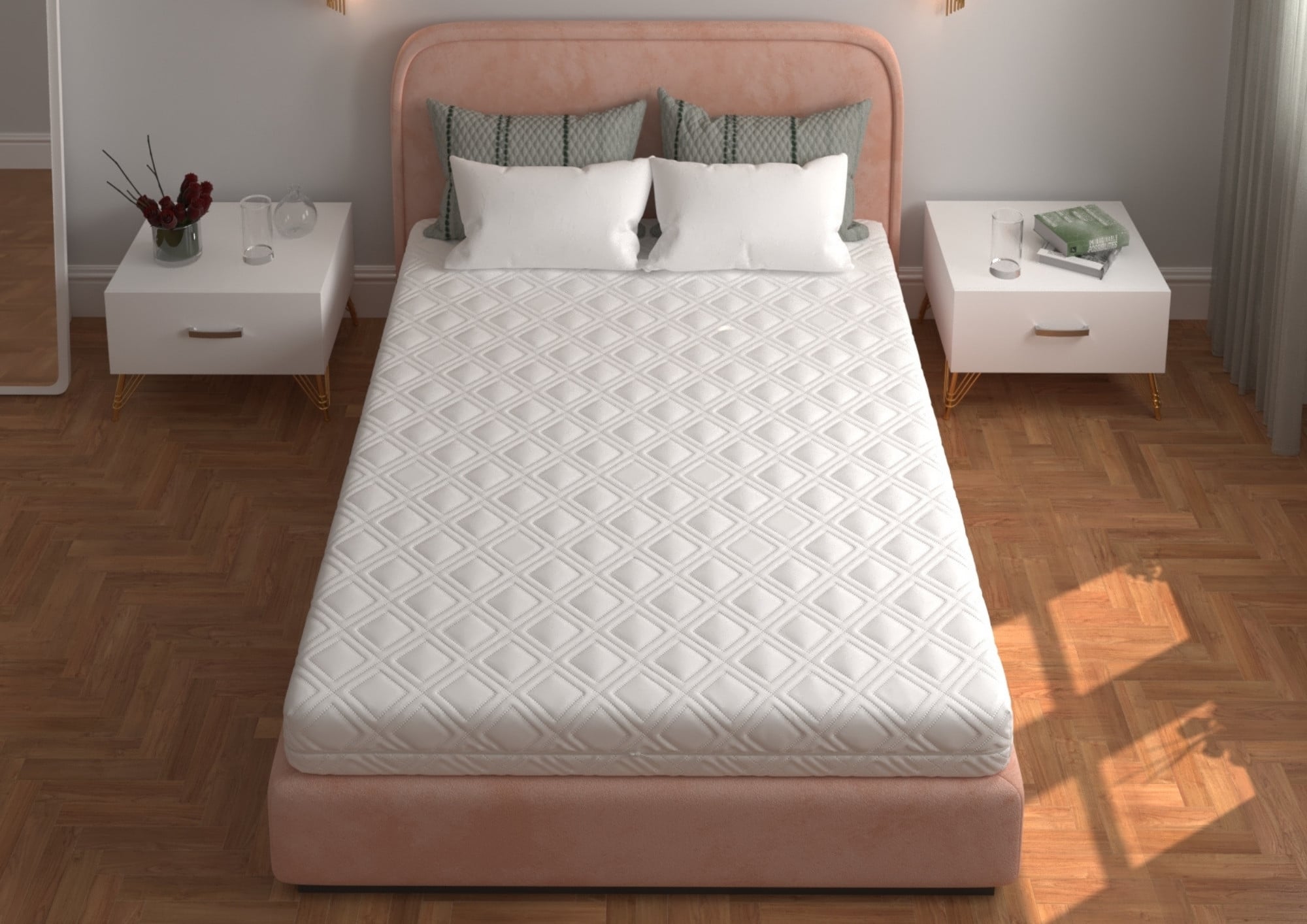 Saltea ortopedică SOMNART 180x200 cm, 17 cm, 7 zone, fermitate medie