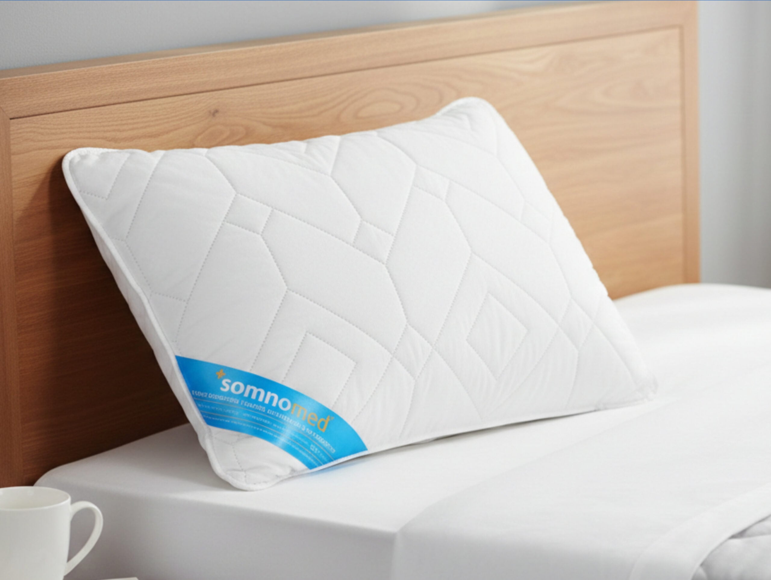 Perna antimicrobiana Somnomed 50x70 cm, lavabila la 95°C, vidata