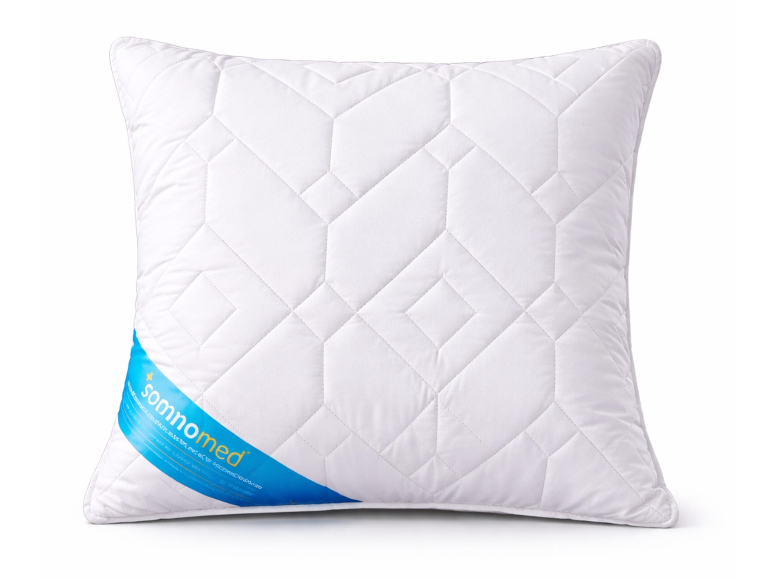 Pernă antimicrobiană Somnomed 70x70 cm, lavabilă la 95°C, vidată