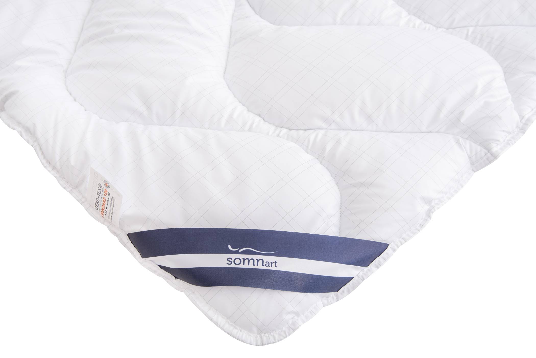 Pilota matlasata Somnart, 180x200 cm, microfibra cu fibre de carbon, umplutura usoara 200 gsm