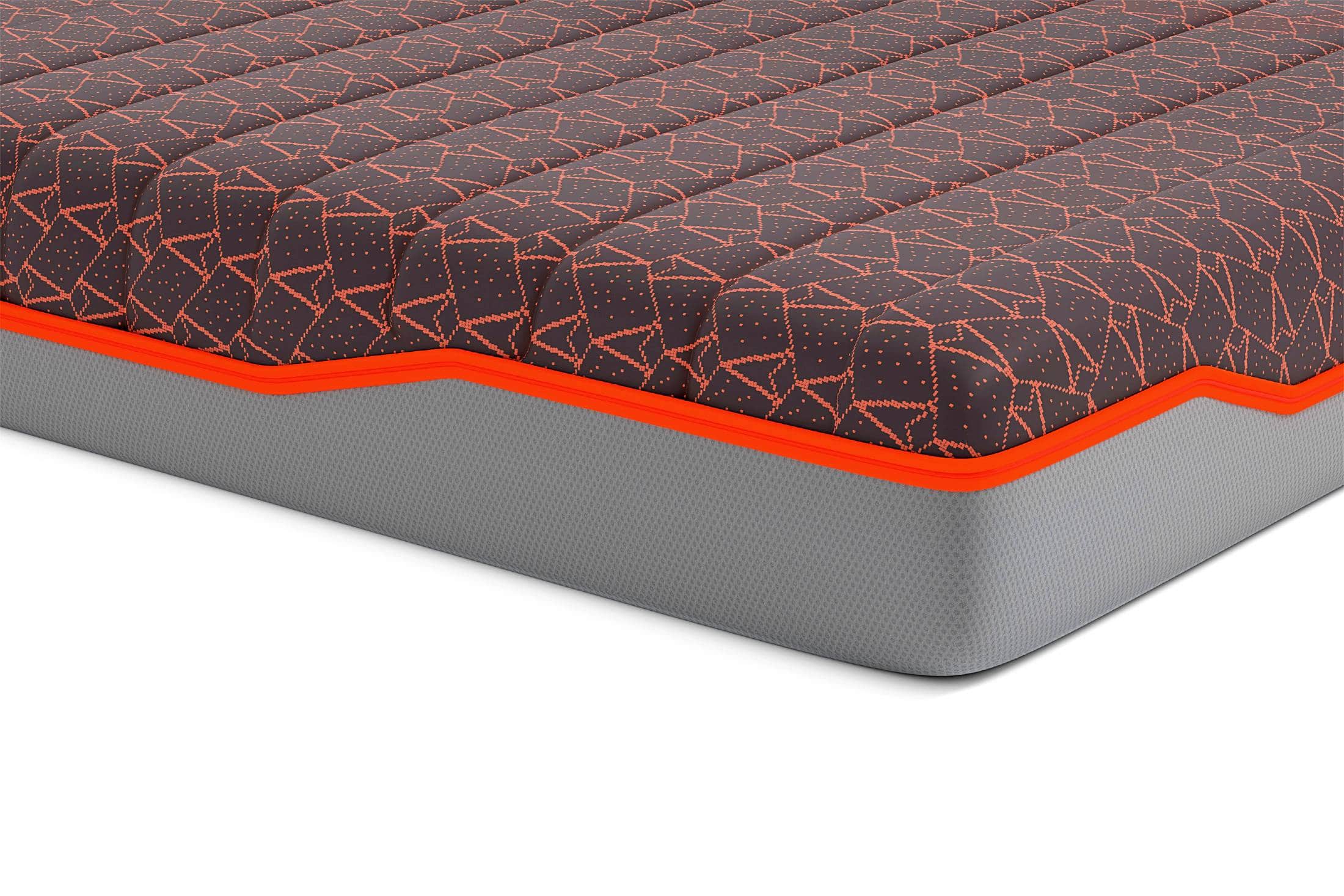 Saltea cu memorie și arcuri individuale SomnArt Supreme Pocket Multilayer 140x200, înălțime 24 cm, husă detașabilă, fermitate medie