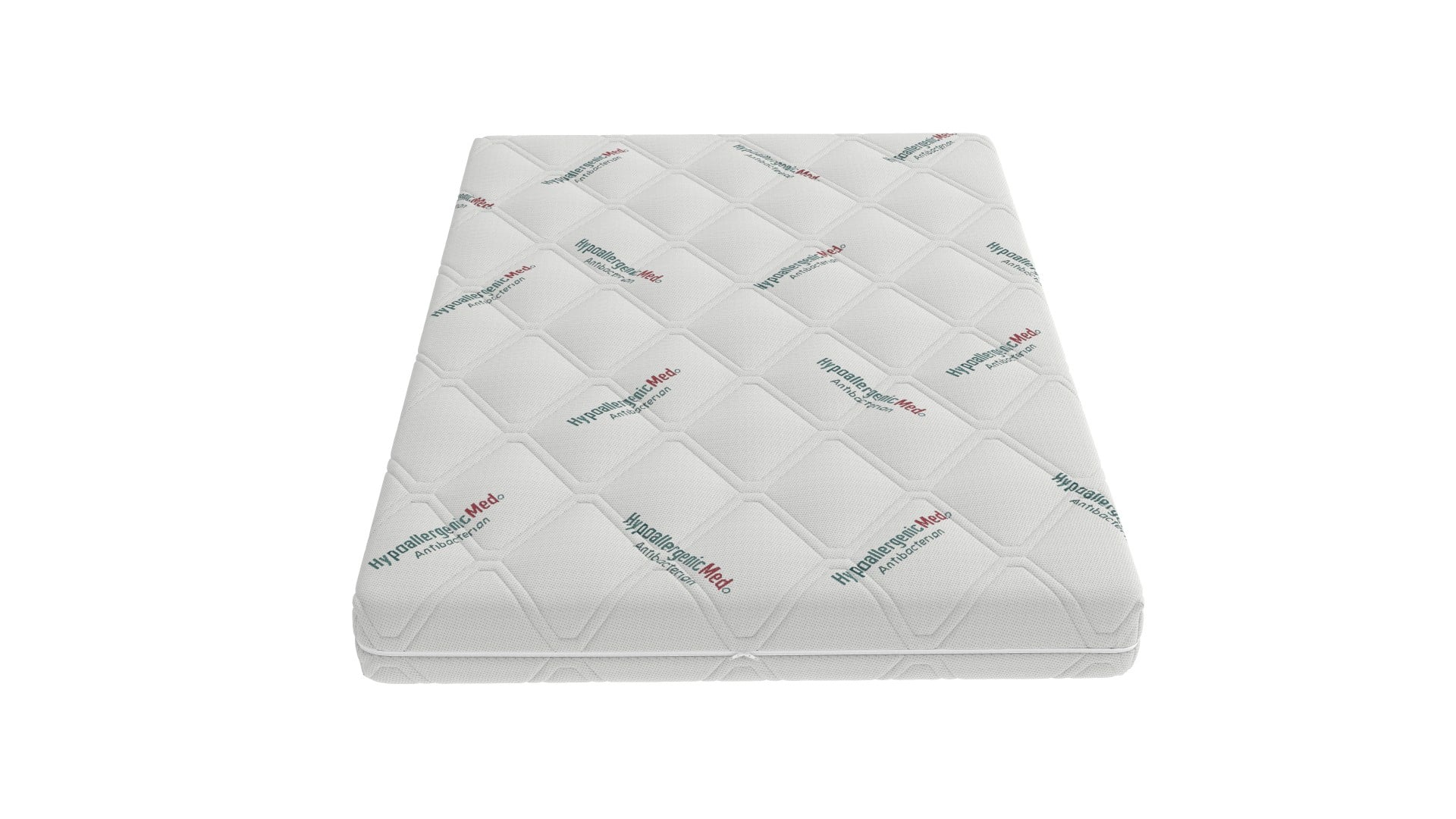 Saltea cu spumă poliuretanică Somnart HypoallergenicMed Antibacteria, 180x200, înălțime 18 cm, antibacterii, husă detașabilă cu fermoar, fermitate medie