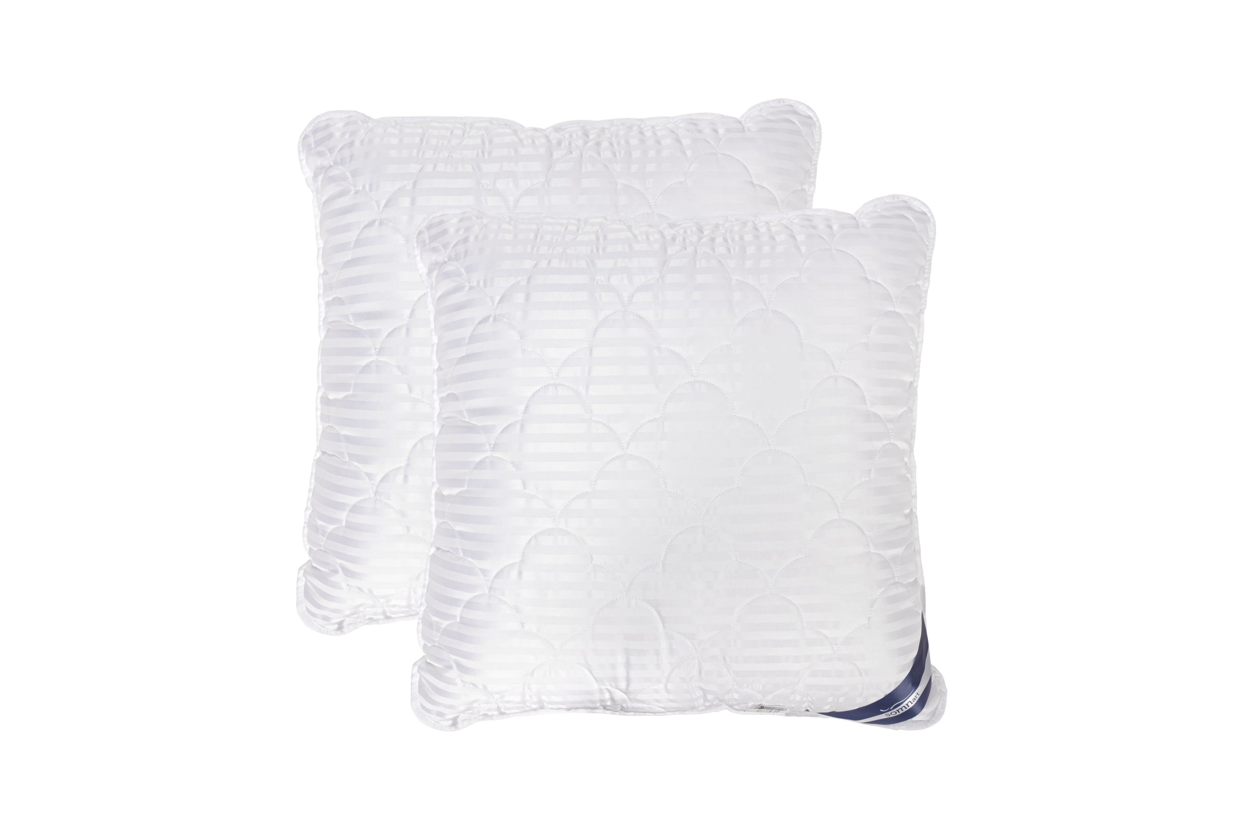 Set 2 Perne matlasate microfibra Striata 70x70 cm