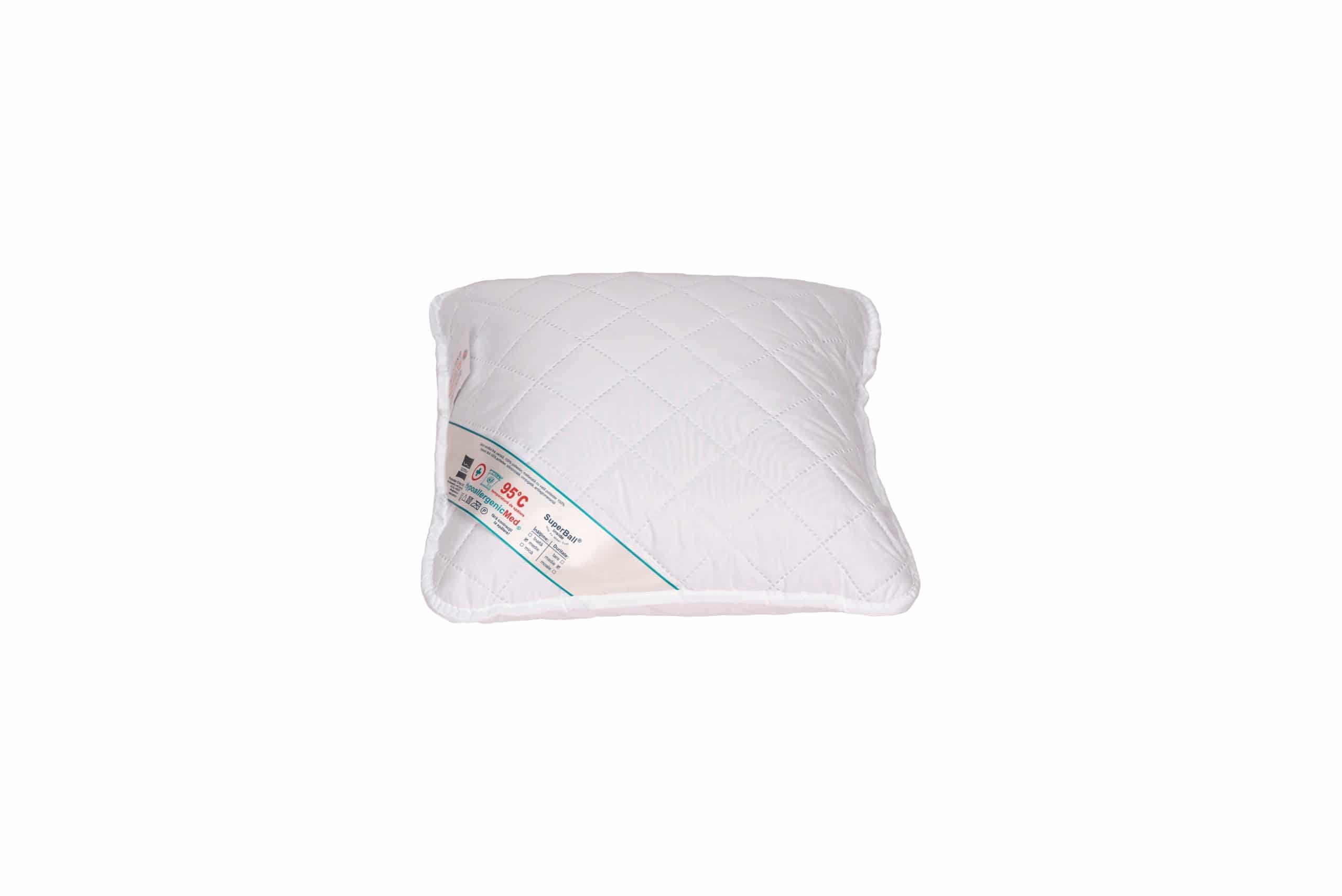 Set 2 perne 50x70 cm si 2 perne 40x40 cm HypoallergenicMed Somnart, microfibra matlasata