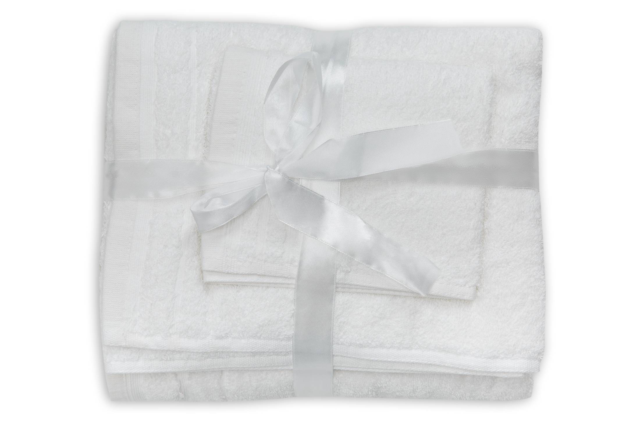 Set prosoape din bumbac Somnart 600 GSM, 3 piese, alb optic