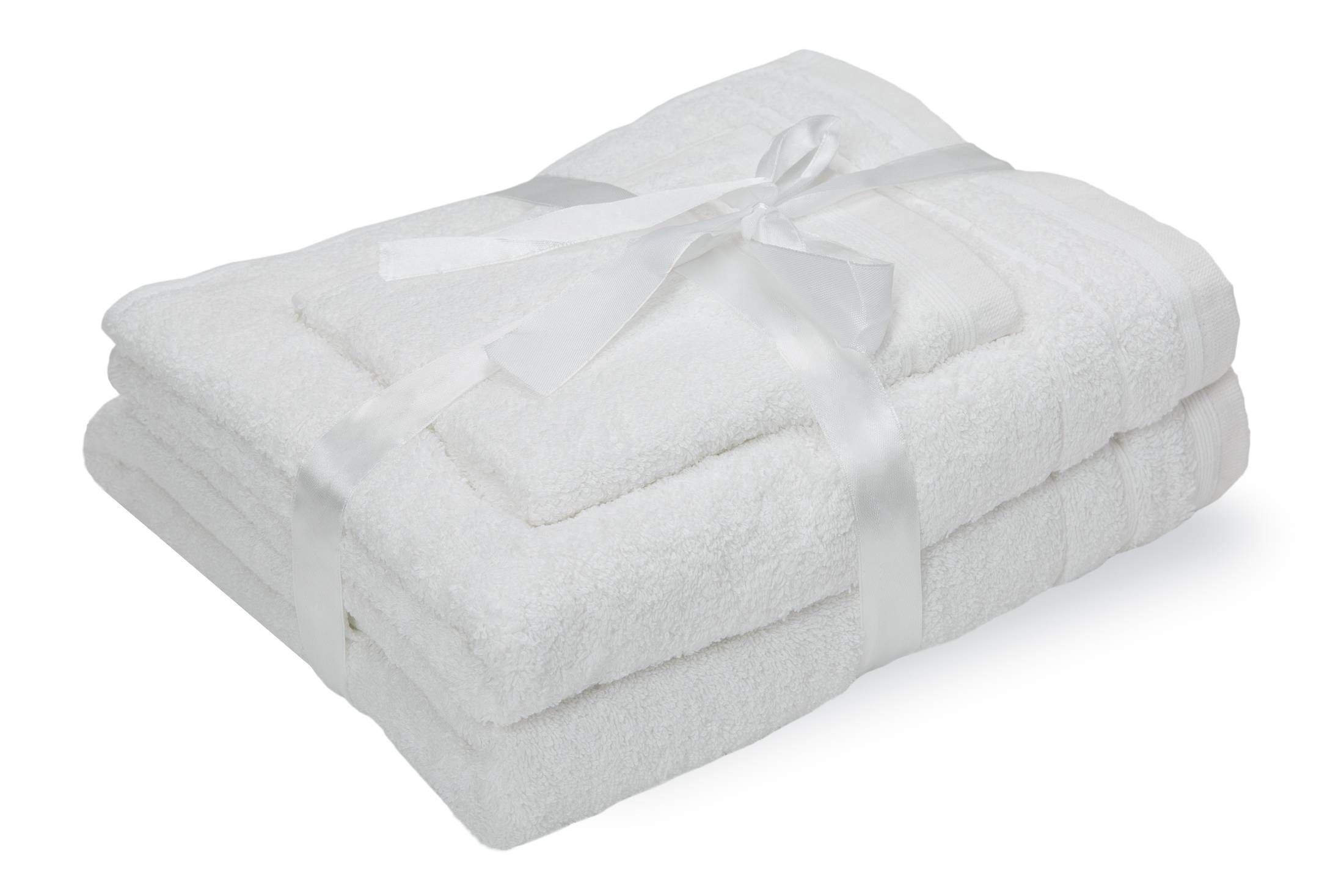 Set prosoape din bumbac Somnart 600 GSM, 3 piese, alb optic