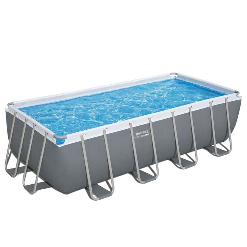 Piscina supraterana Bestway Power Steel cu filtru, scara si prelata 488x244x122 cm