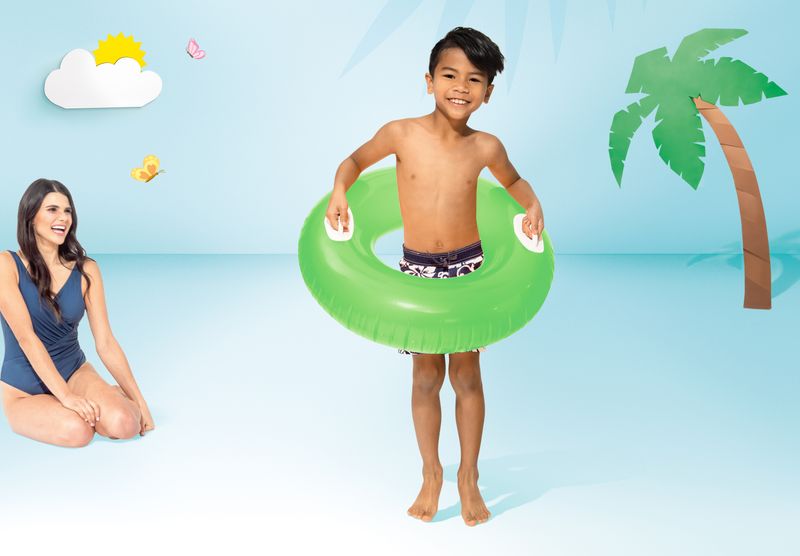 Colac gonflabil pentru copii Intex Hi-Gloss 76 cm, mix culori