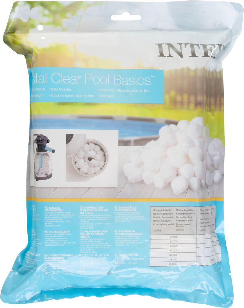 Umplutură filtrantă PET 500 g pentru filtre cu nisip Intex FlowClear