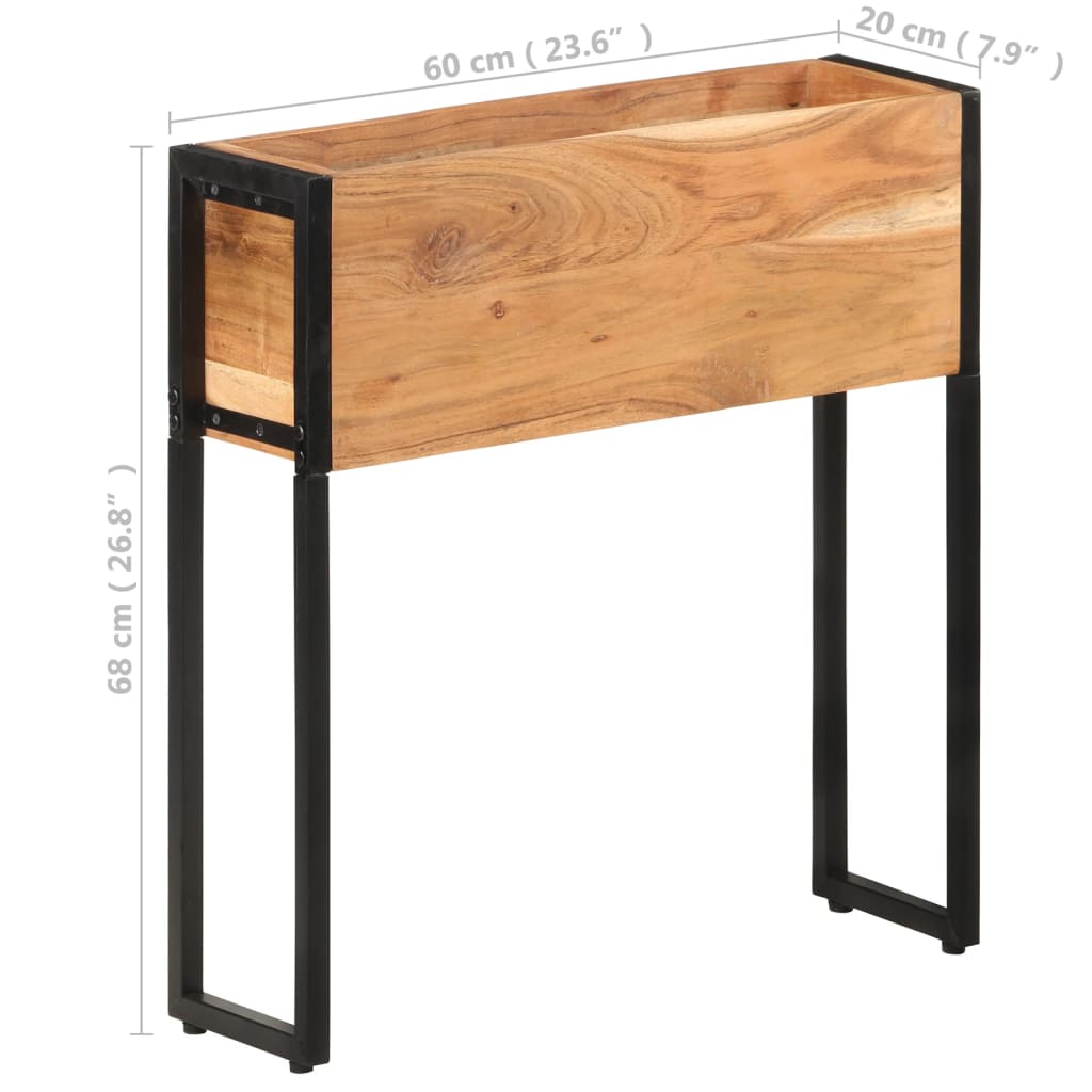 Jardinieră, 60 x 20 x 68 cm, lemn masiv de acacia GartenMobel Dekor