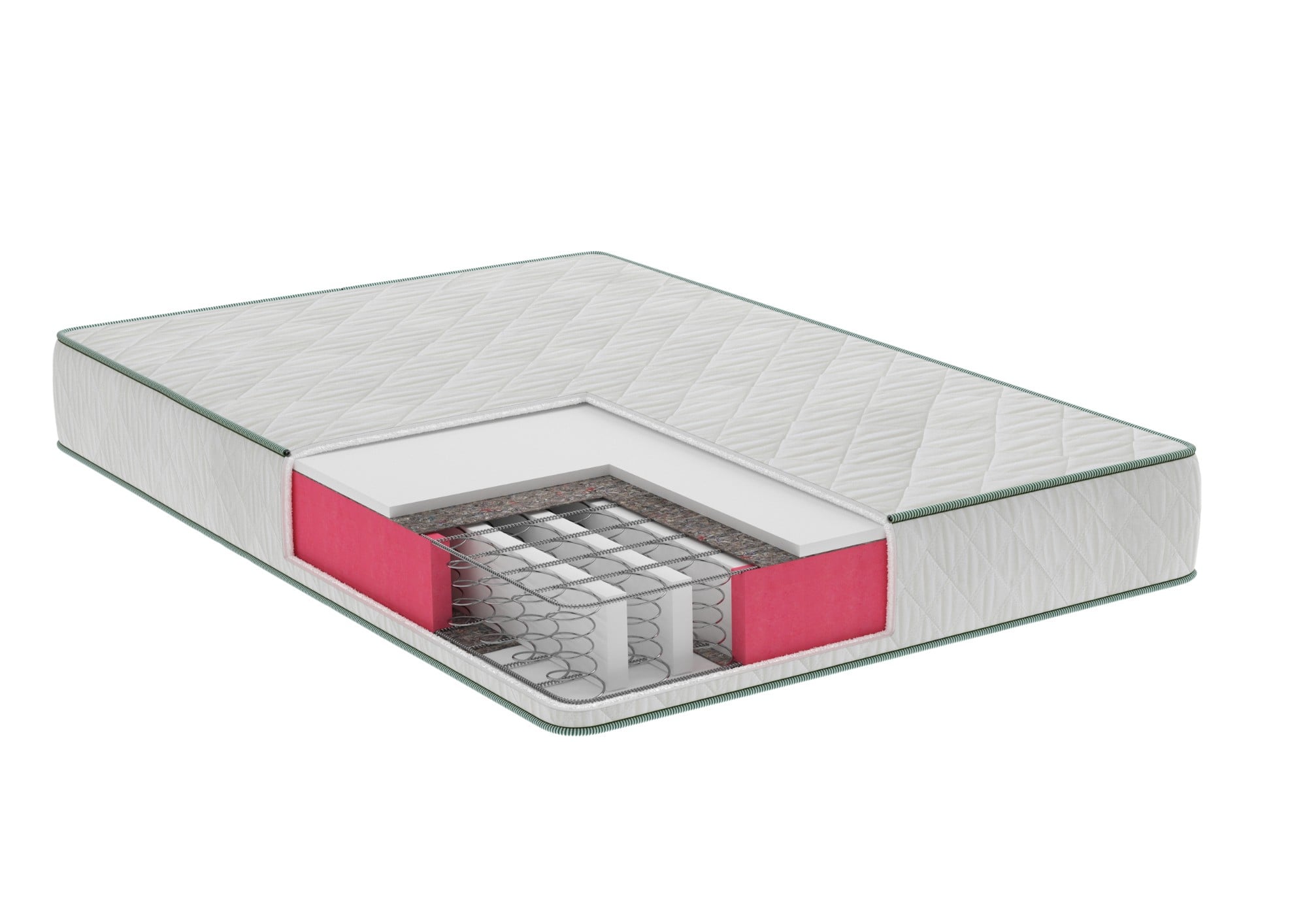 Saltea ortopedică cu arcuri SomnART Letto Plus 120x200, 24 cm, fermă