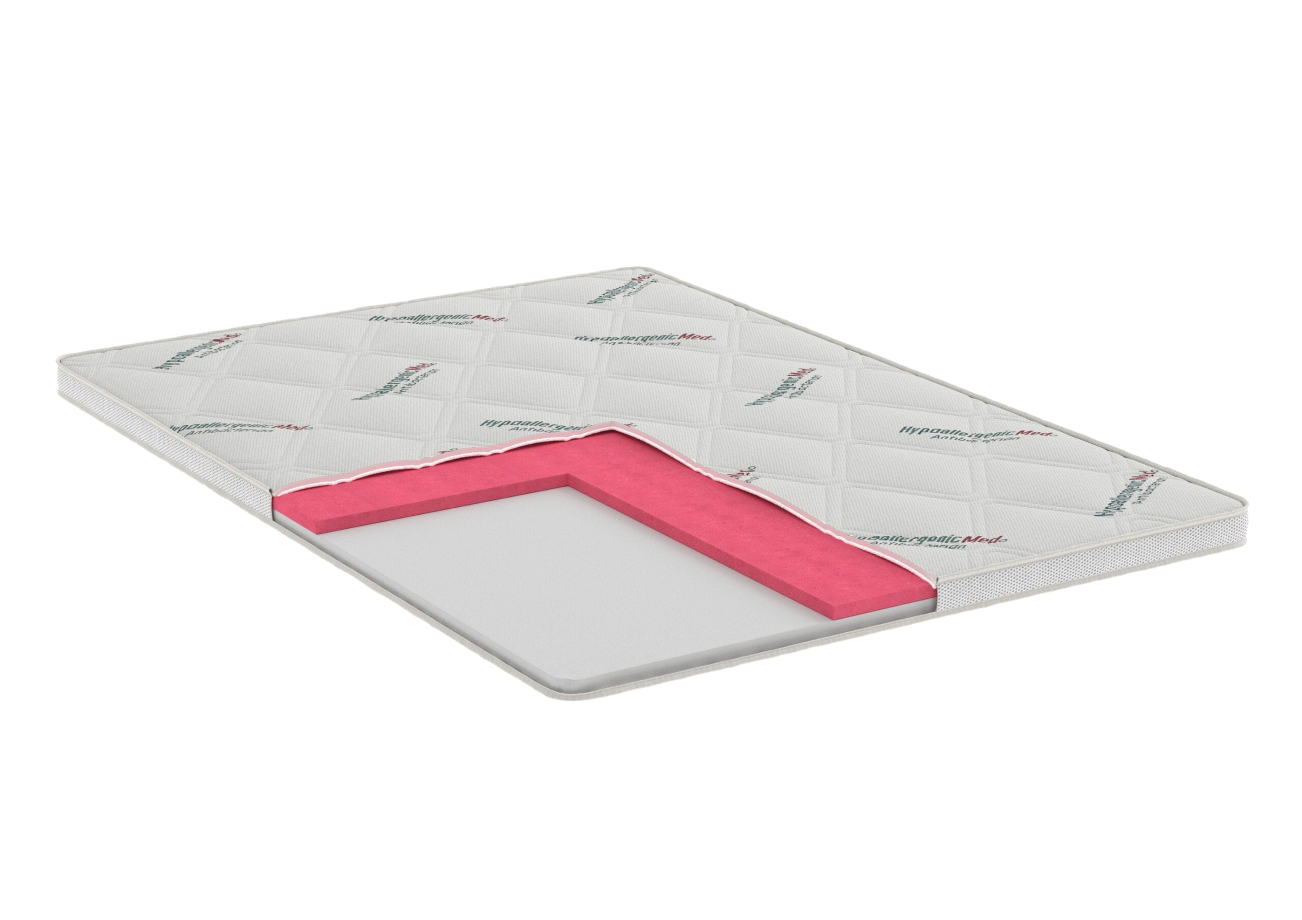 Topper saltea 140x200 cu memorie, antibacterian, husa detasabila