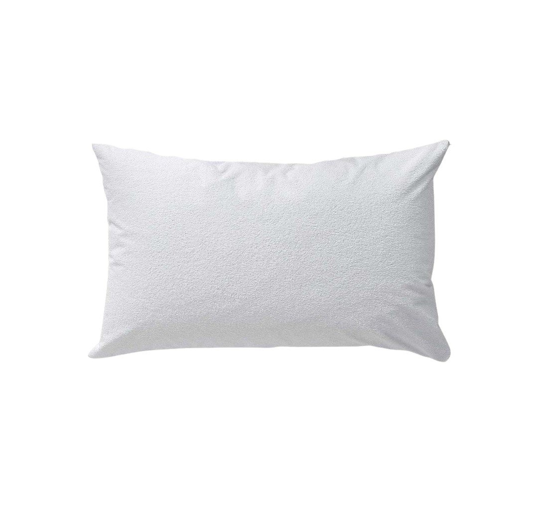 Husă de pernă impermeabilă din frotir bumbac cu fermoar, 50x70 cm