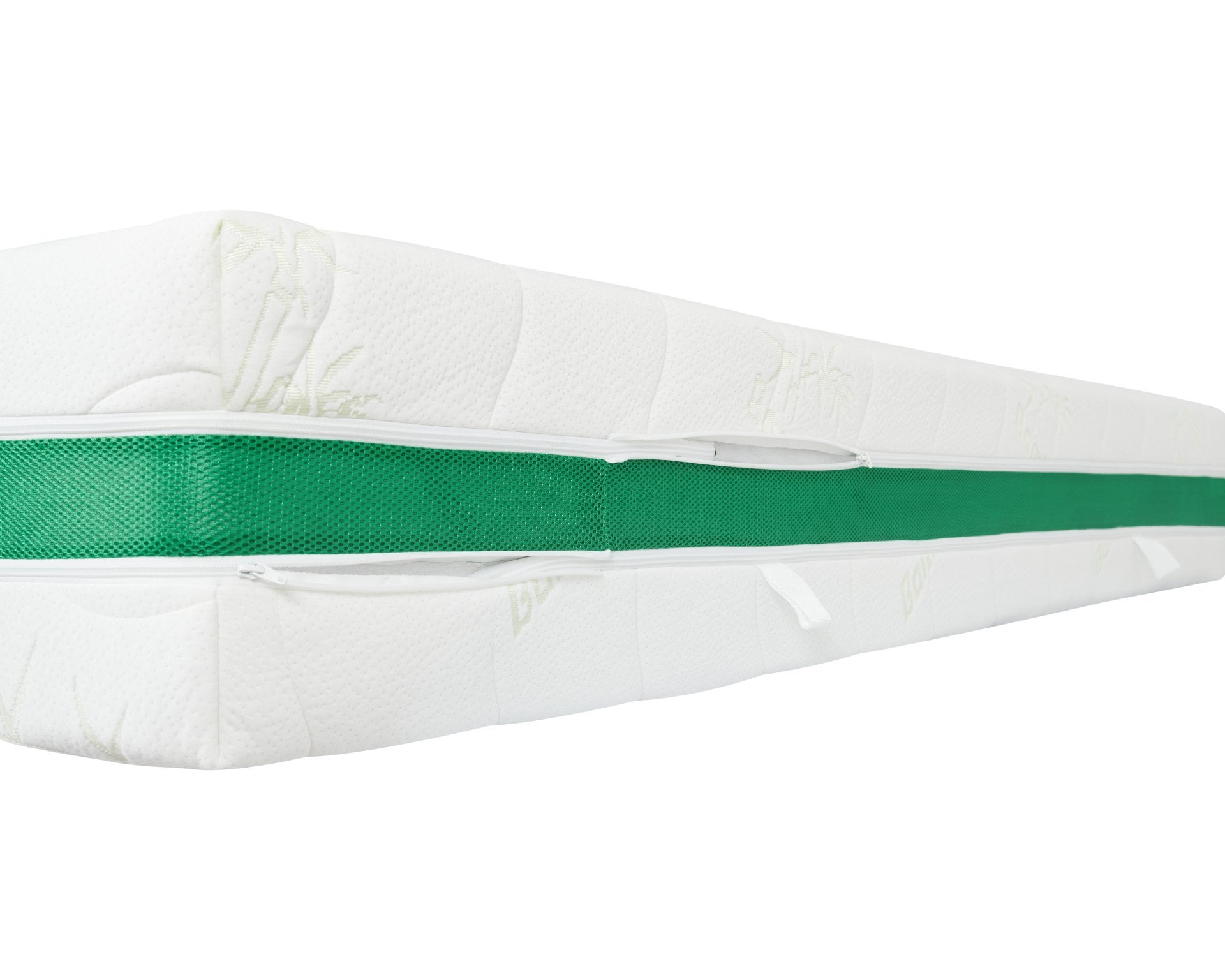 Husă saltea 160x200x27 Bamboo matlasată, detașabilă, lavabilă, cu fermoar