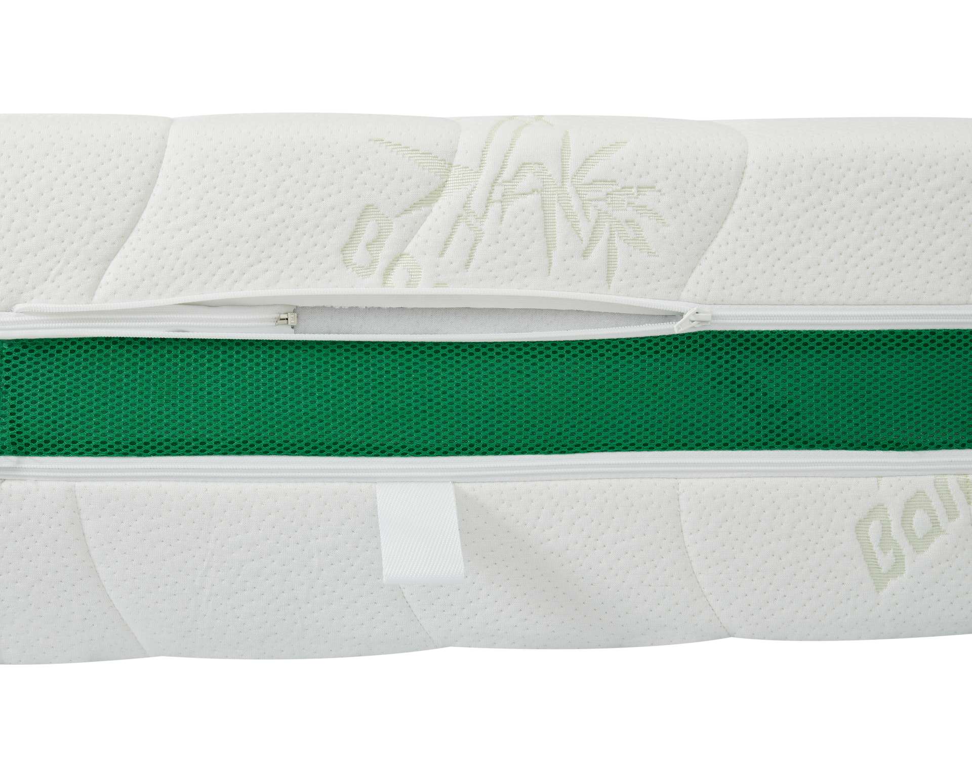 Husă saltea 160x200x27 Bamboo matlasată, detașabilă, lavabilă, cu fermoar