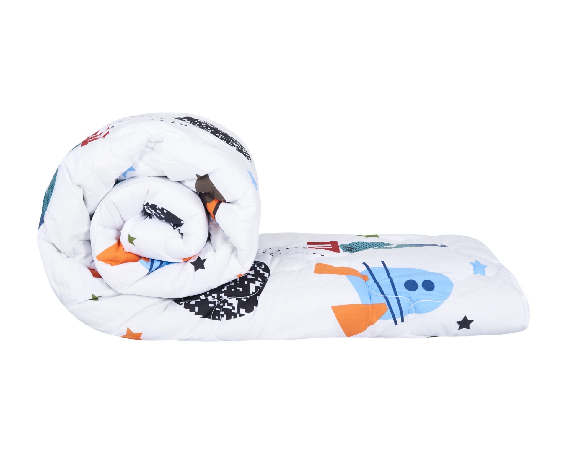 Pilotă din bumbac Somnart Rachete 200x220 cm, umplutură 300 gsm