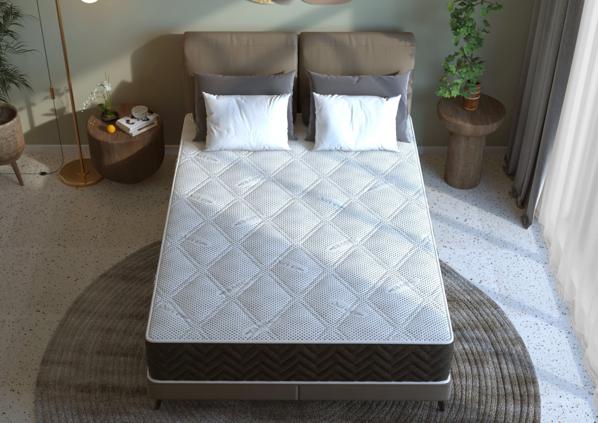 Saltea cu arcuri pocket Somnart 2Face Confort 90x200, 22 cm, fermitate medie