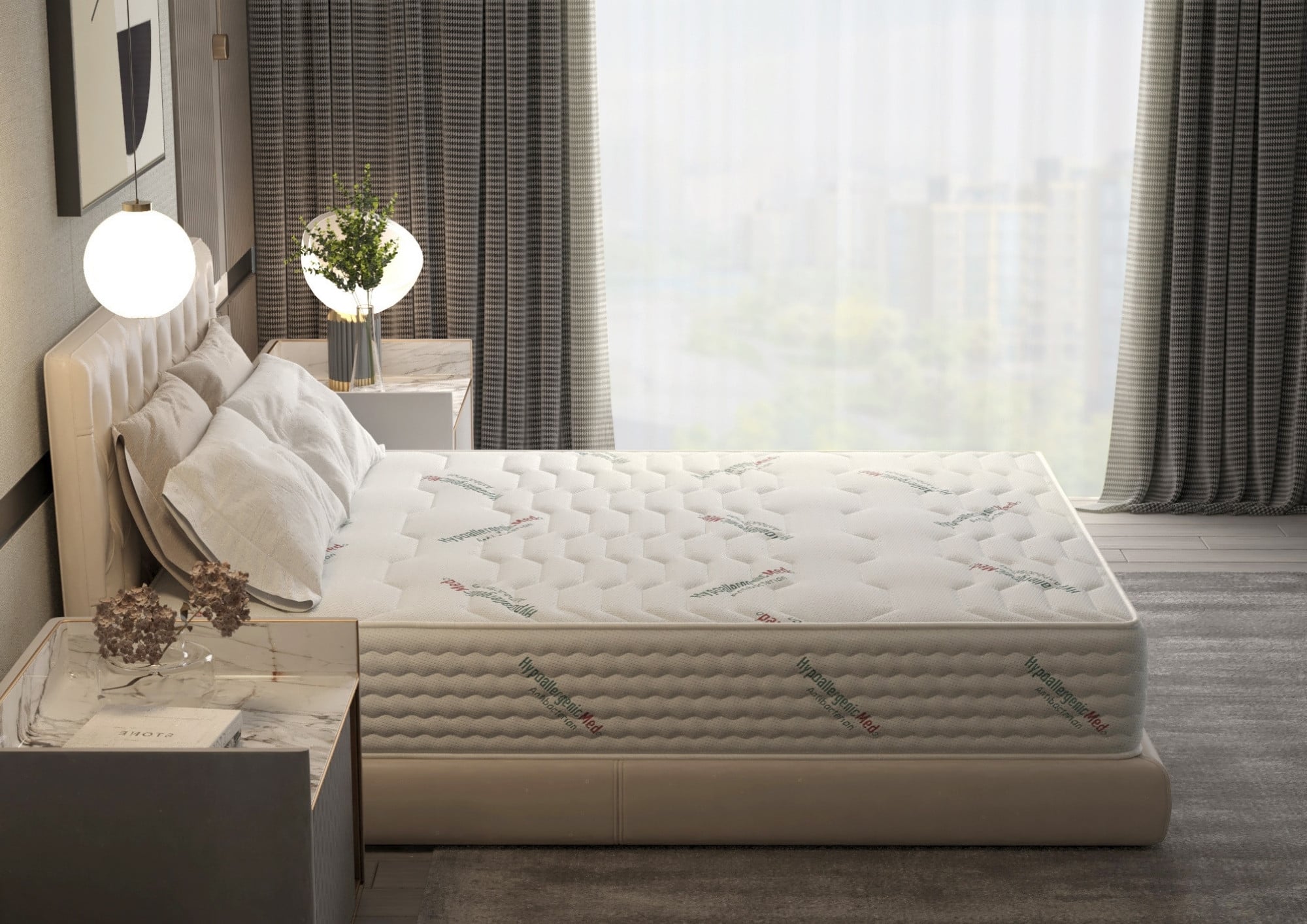 Saltea cu arcuri pocket Somnart 2Face Confort 90x200, 22 cm, fermitate medie