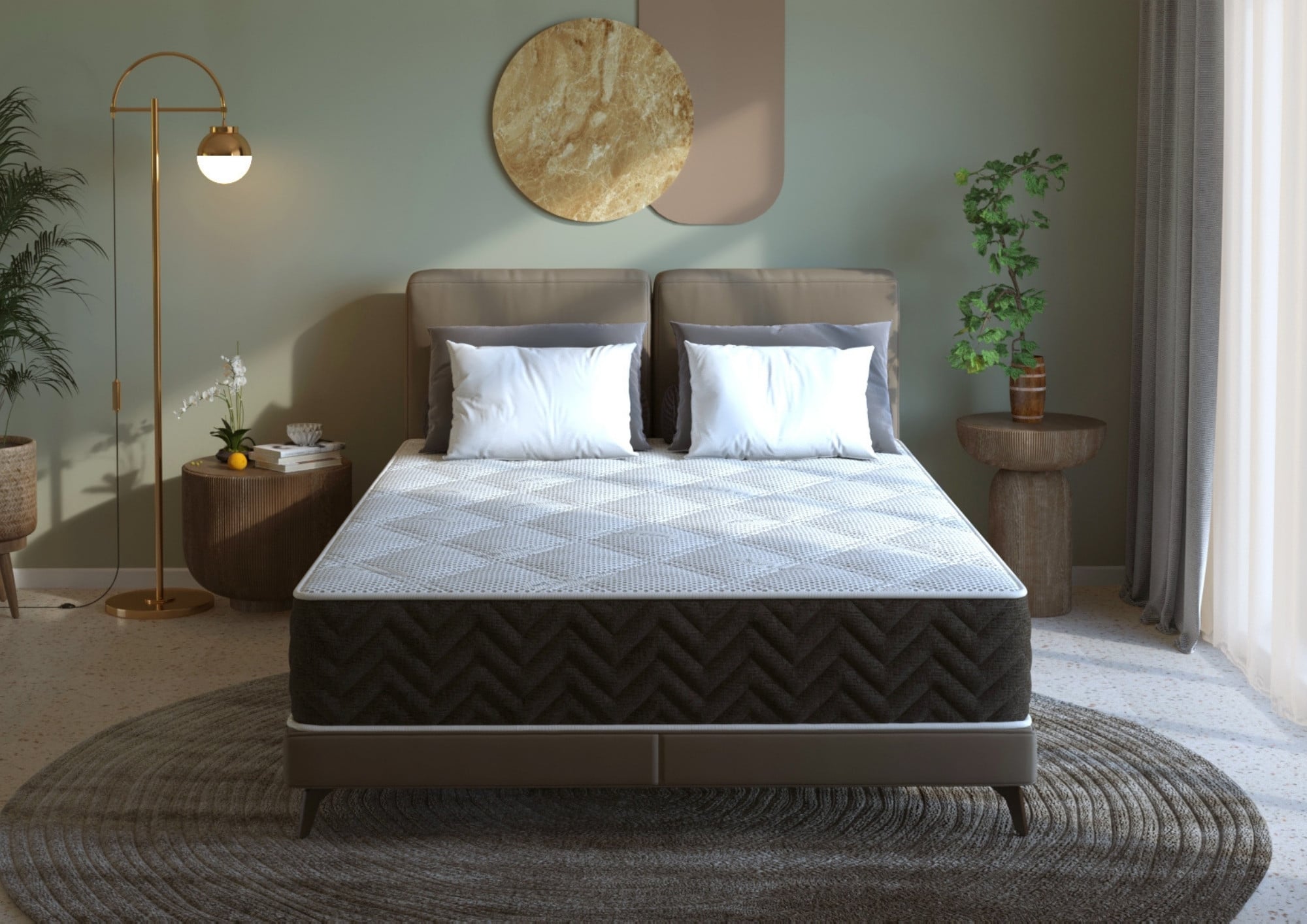 Saltea cu arcuri pocket Somnart 2Face Confort 90x200, 22 cm, fermitate medie