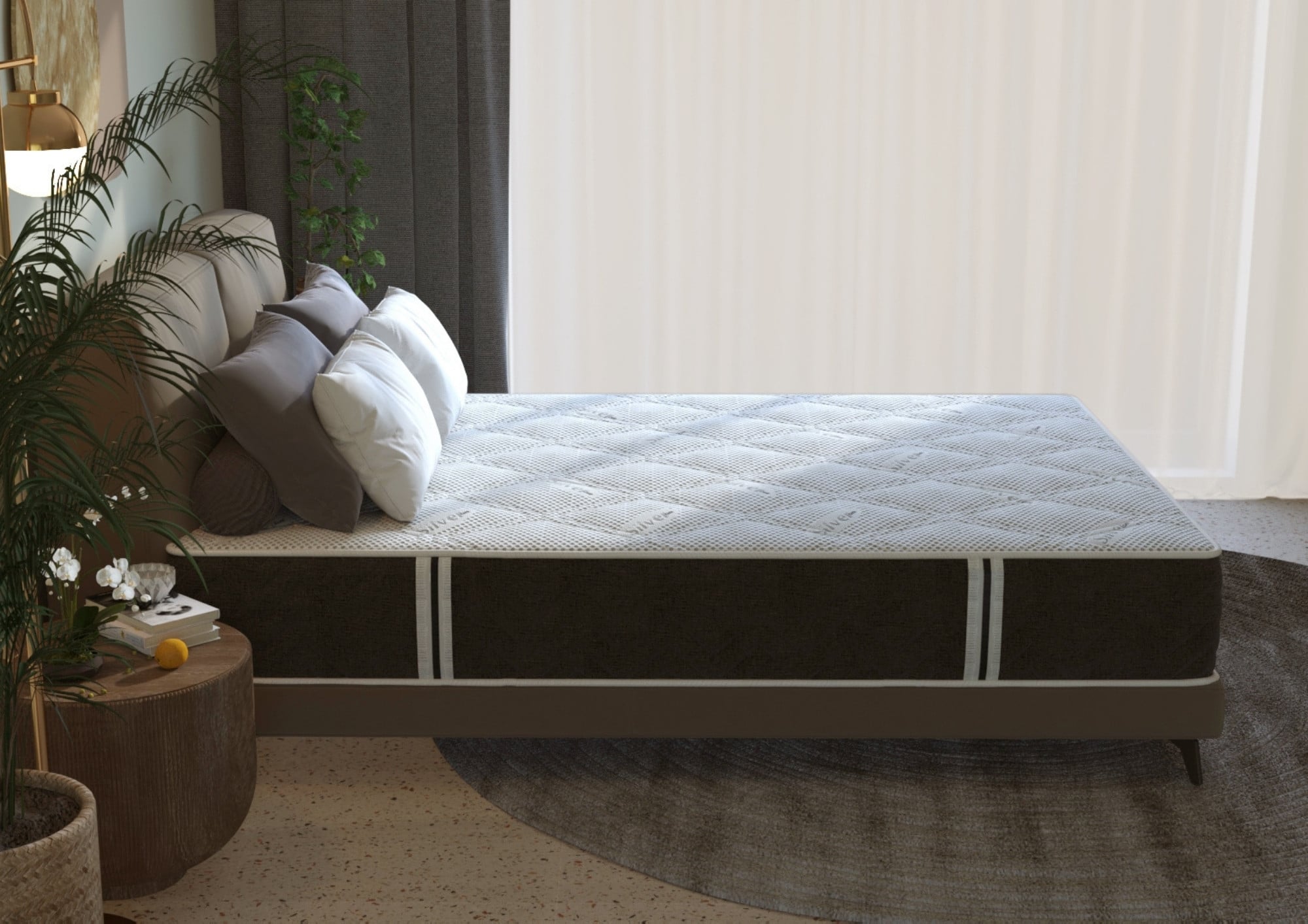 Saltea cu arcuri pocket Somnart 2Face Confort 90x200, 22 cm, fermitate medie