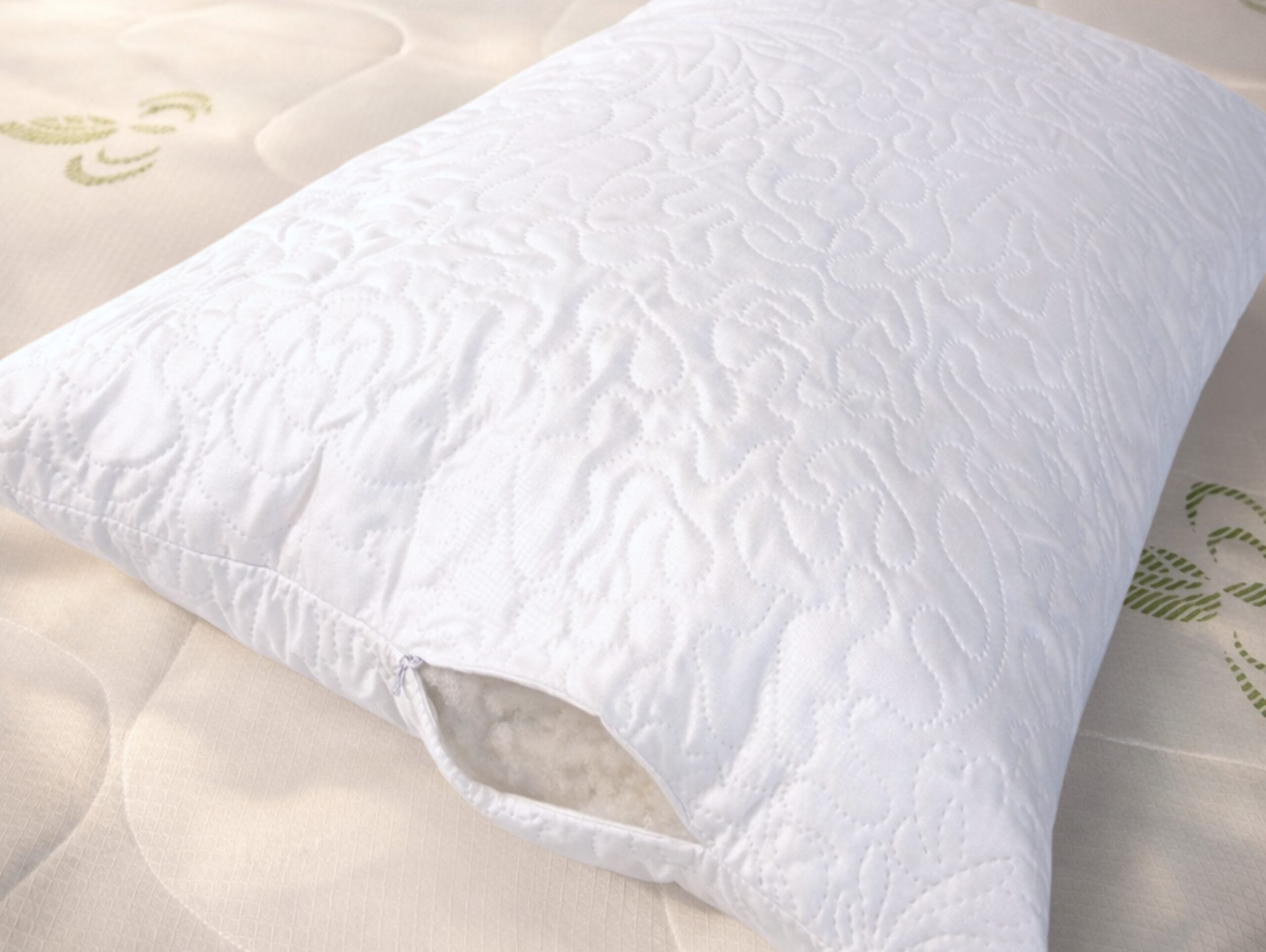 Perna ajustabila 50x70 Somnia, lavabila, microfibra alba