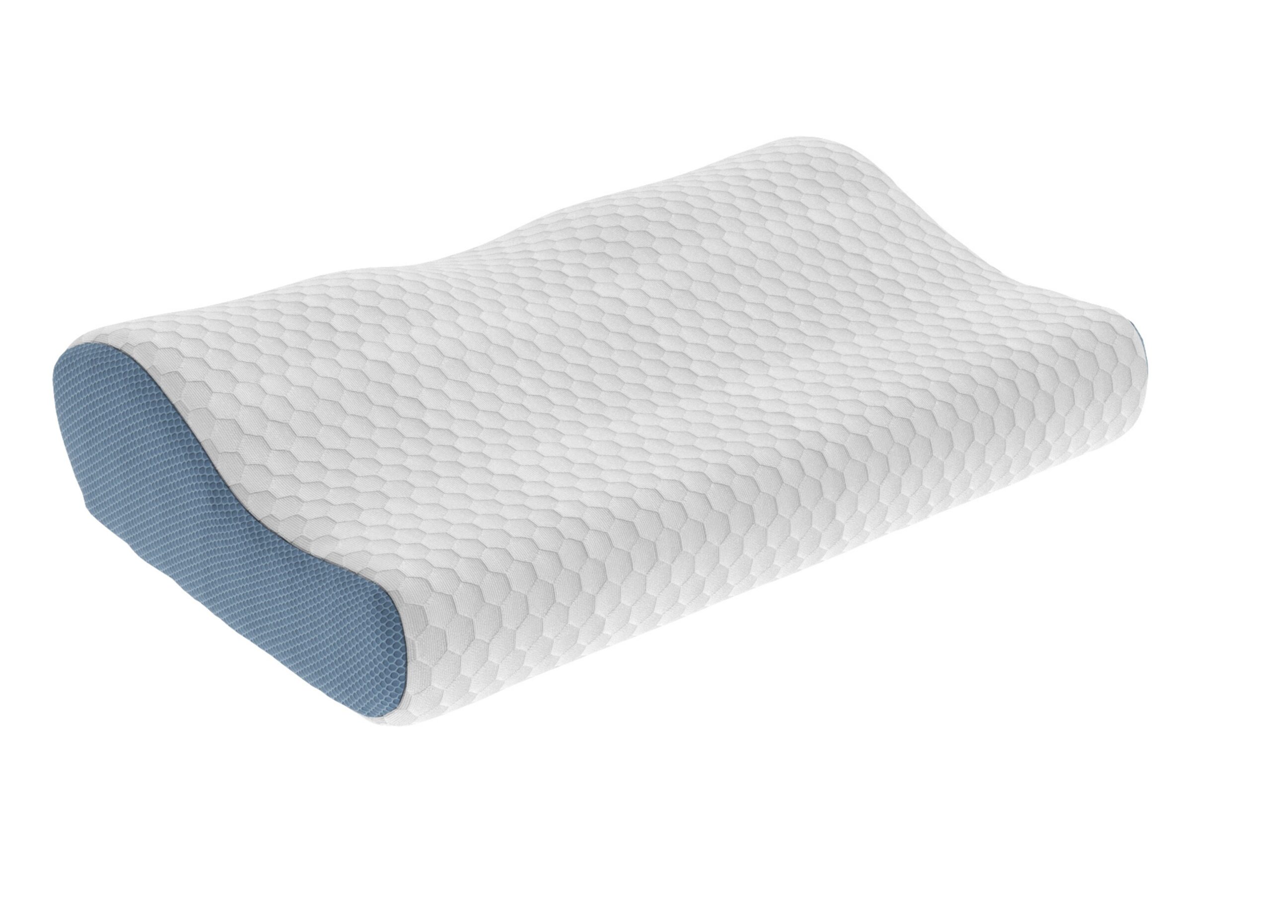Perna ergonomica memory foam Somnia 3D Air Mesh, 30x50 cm