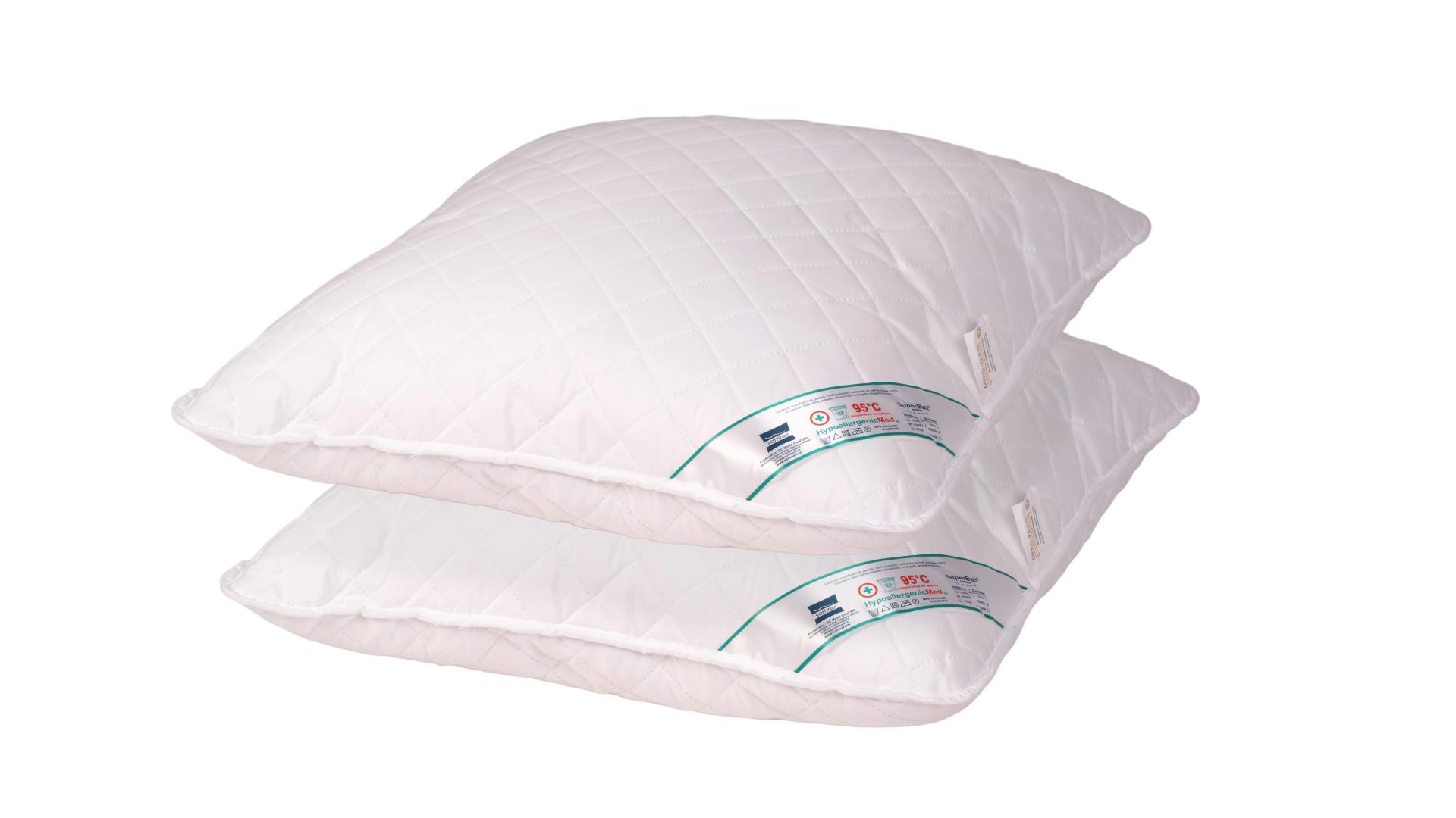 Set 2 perne hipoalergenice Somnart 60x60 cm, lavabile, fermitate medie