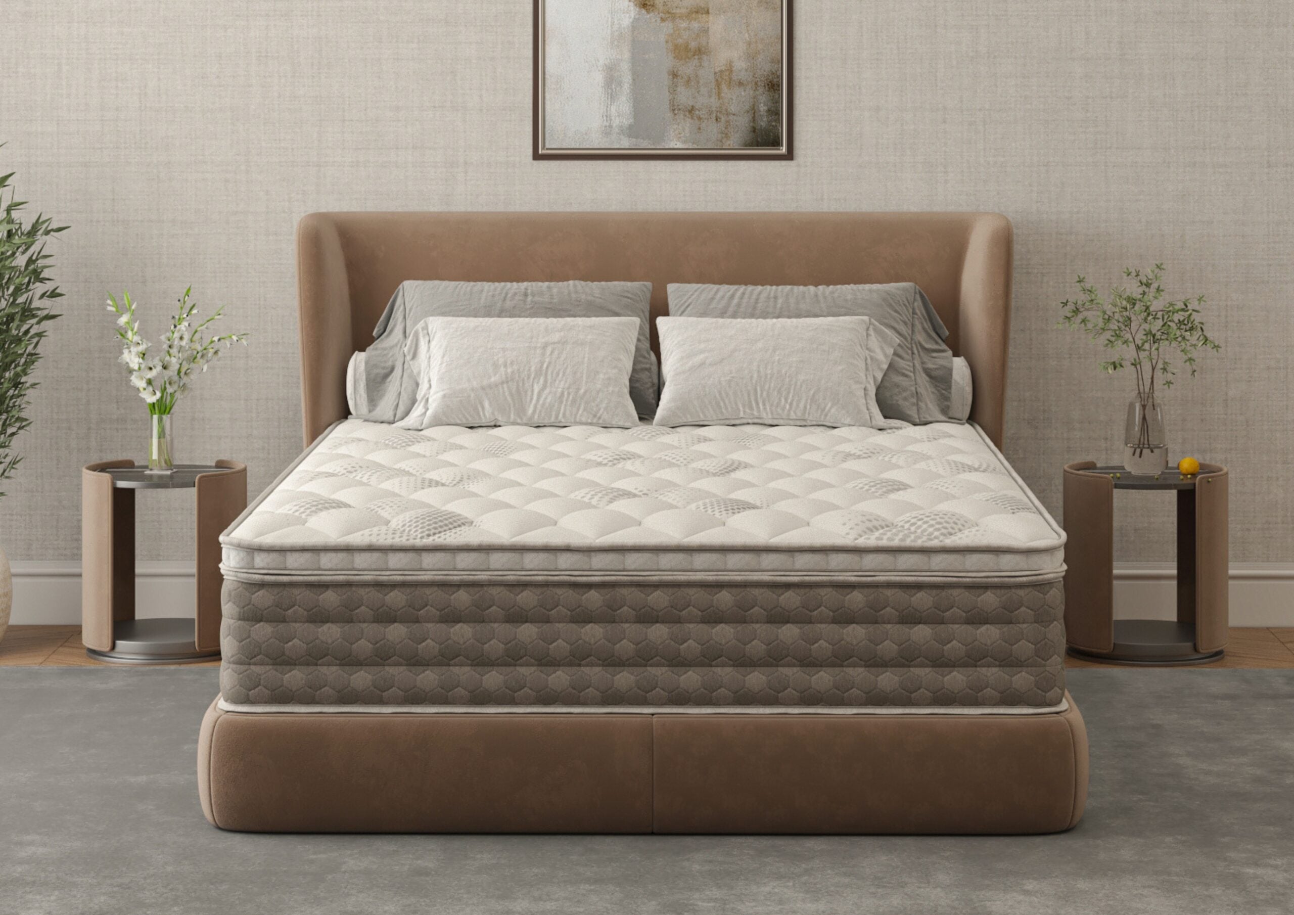 Saltea cu memorie Somnia DuoFlex 180x200 cm, 27 cm, topper detașabil