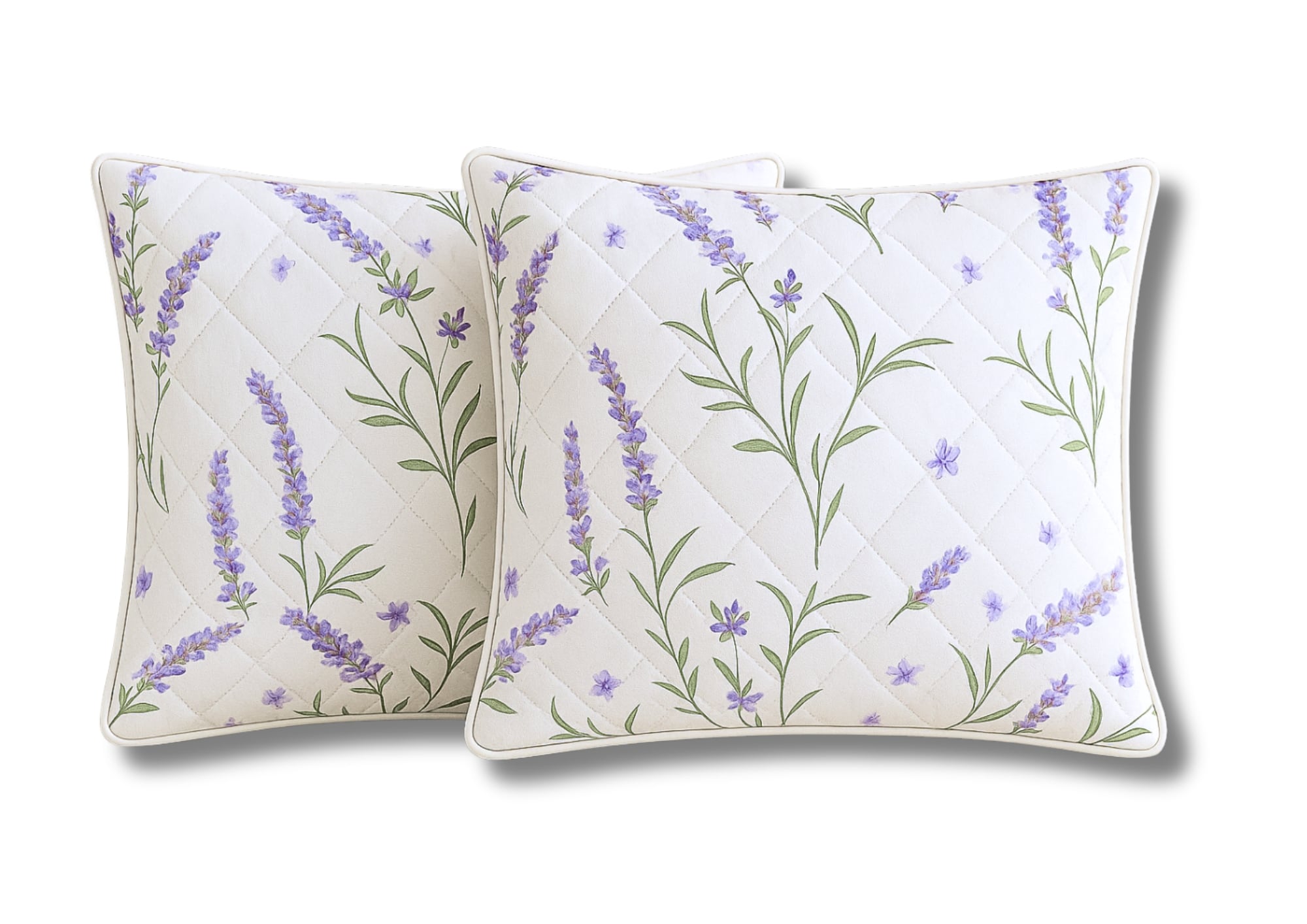 Set 2 perne matlasate Somnart Lavanda Confort 60x60 cm