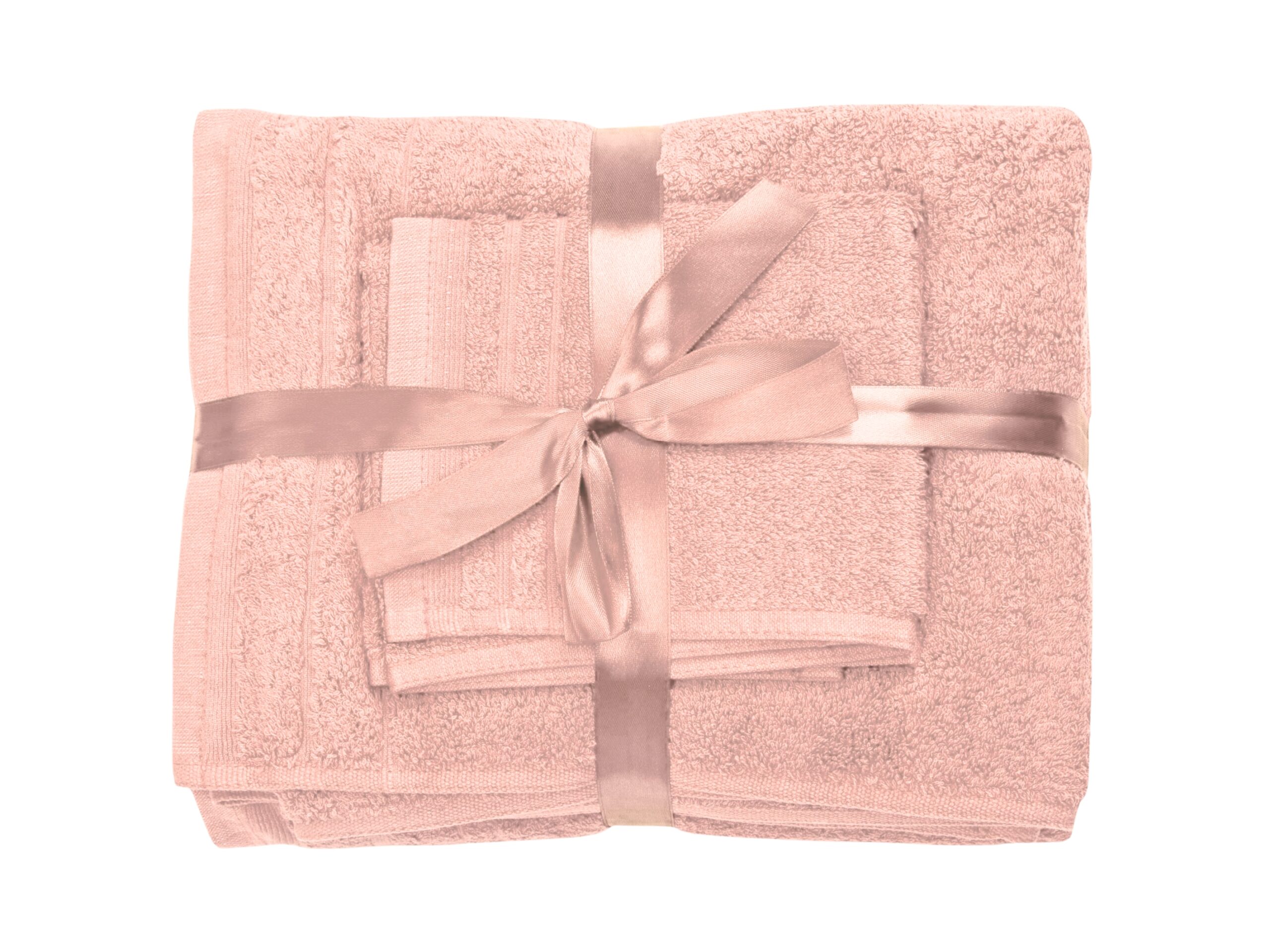 Set prosoape bumbac Somnart, 600gsm, de fata 50x90 cm + de corp 70x140 + de maini 30x50 cm - roz