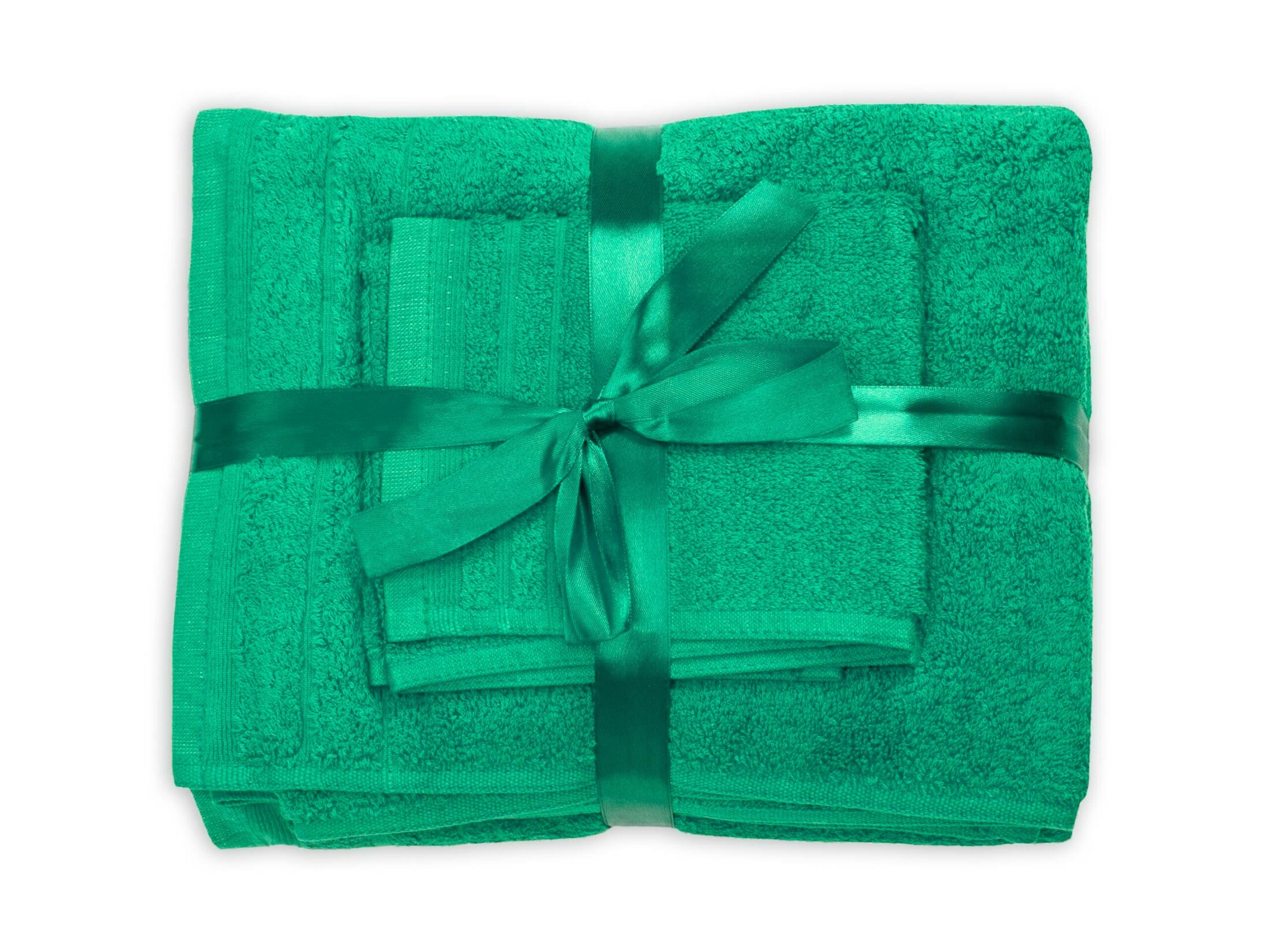 Set prosoape bumbac Somnart, 600gsm, de fata 50x90 cm + de corp 70x140 + de maini 30x50 cm - verde